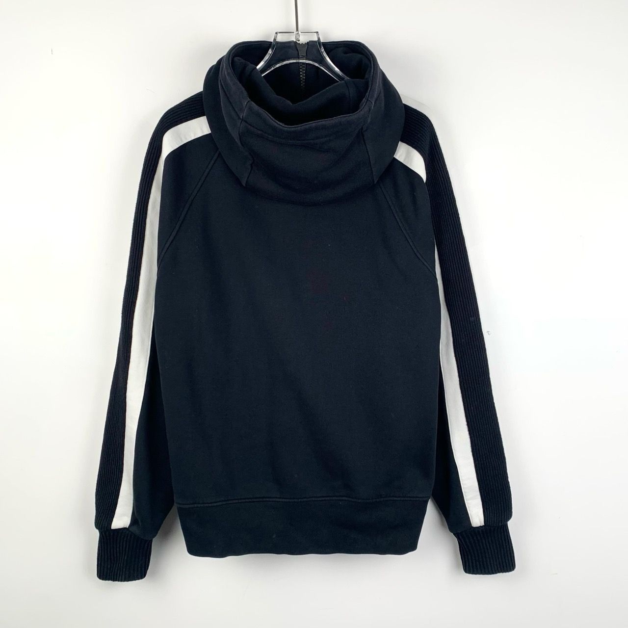 Burberry Burberry Navy Blue Side-Striped Hooded Cotton Fleece Zipper Size US XS / EU 42 / 0 - 8 Thumbnail