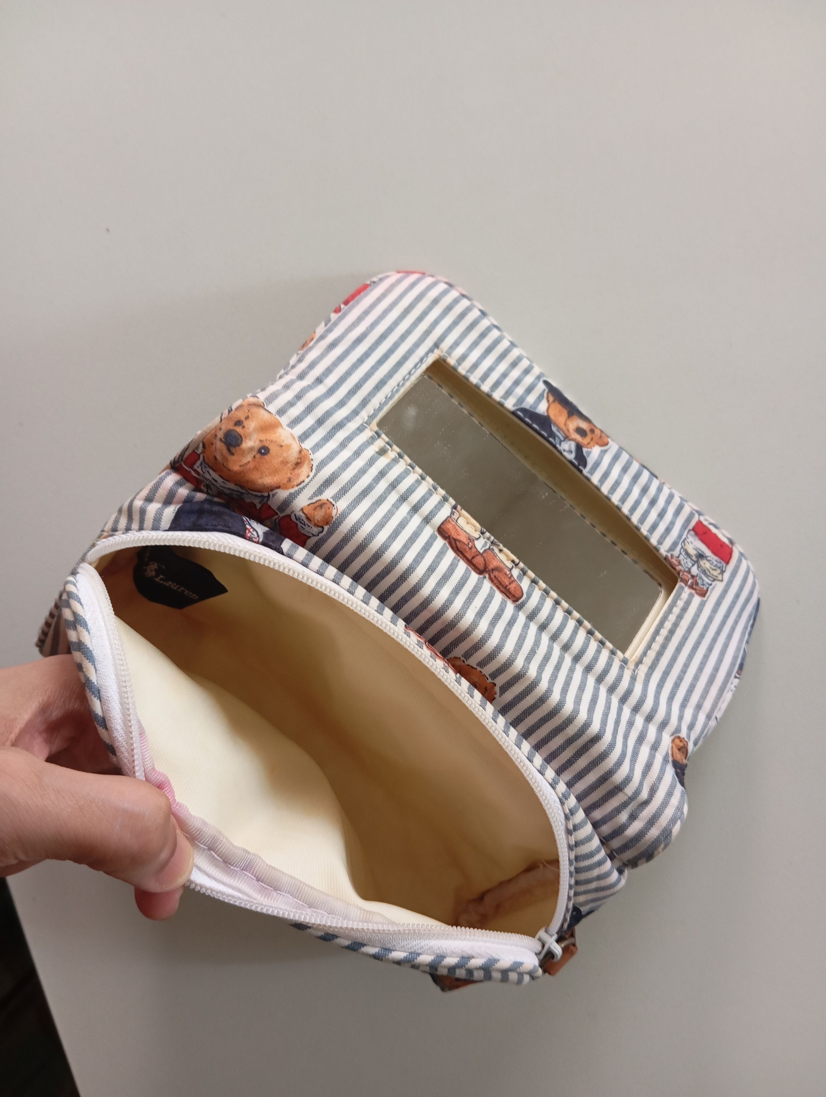 Polo Ralph Lauren Polo RL Bear 🐻 Pouch Make Up Bag Wallet 👛 Size ONE SIZE - 2 Thumbnail