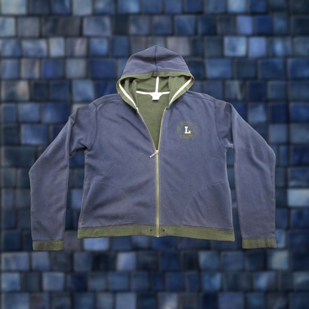 Levi's VINTAGE Levi's Hoodie Women L Blue Embroidered Logo Distressed Zip Up Full Zip Hooded Winter Spring Fall Y2K Size L / US 10 / IT 46 - 1 Thumbnail