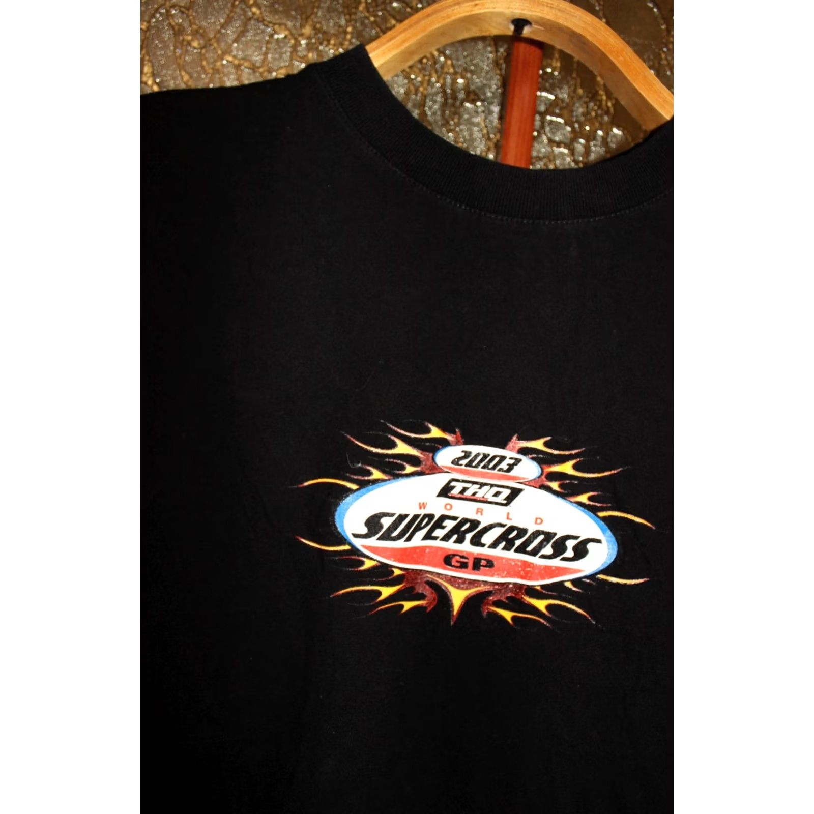 Vintage Vintage World Supercross GP Motocross T-Shirt size S Mens Black Shirt Size US S / EU 44-46 / 1 - 2 Thumbnail