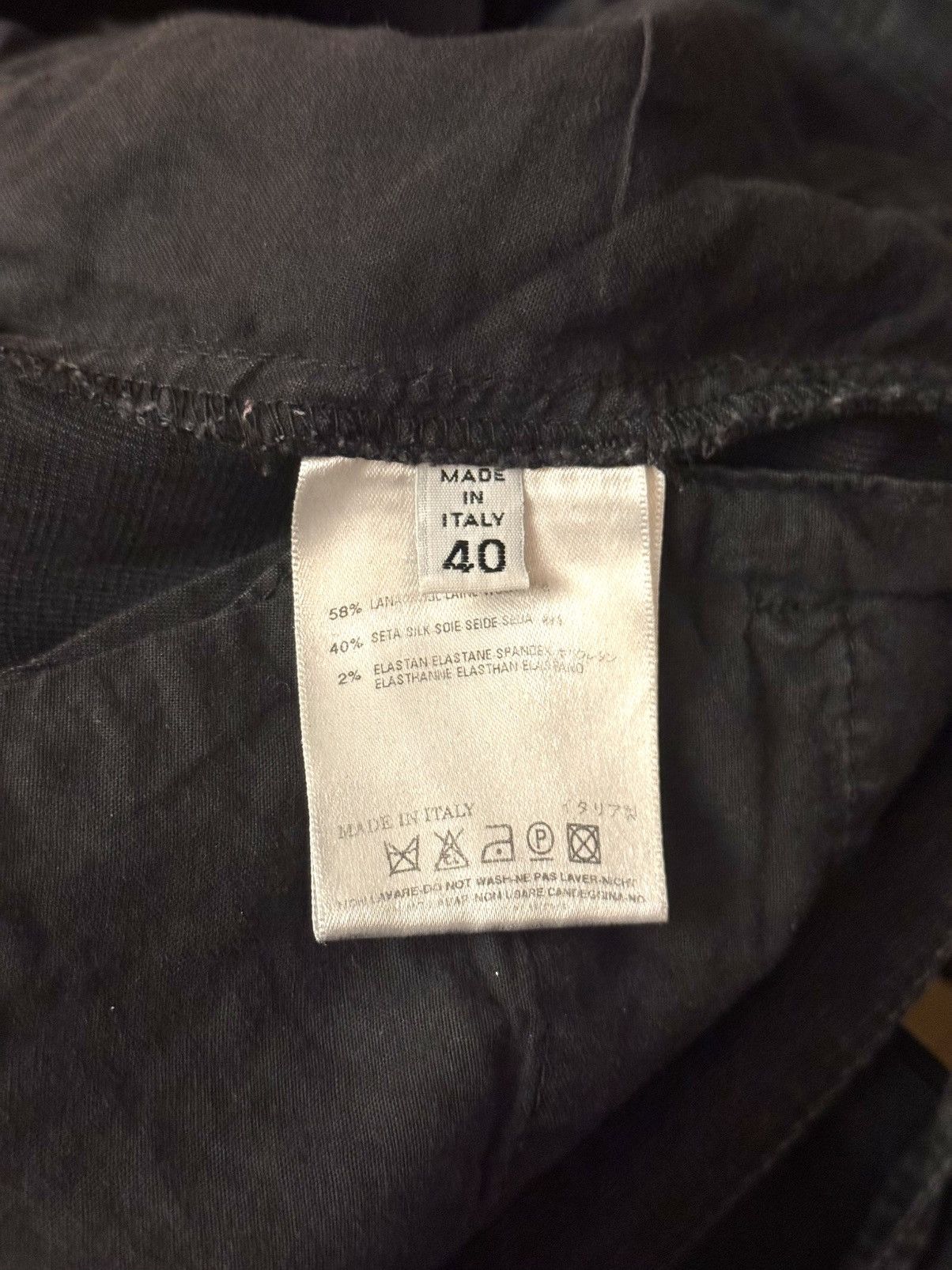 Maison Margiela margiela vintage black wool silk pants 30 it wo Size 27" / US 4 / IT 40 - 3 Thumbnail