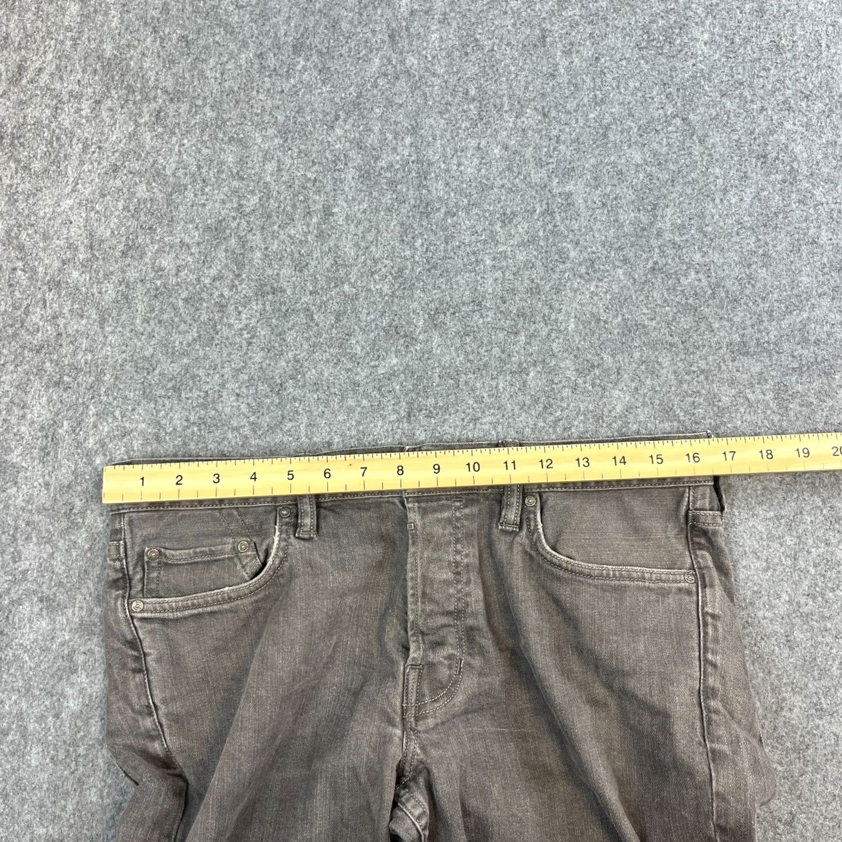 Allsaints AllSaints Jeans Slim Skinny 33 32 Medium Grey Cigarette Jeans Mens Slim Fit 5-Pocket Denim Cotton Elastane Regular Waist 33in Inside Leg 32in Grey Size US 33 - 6 Thumbnail