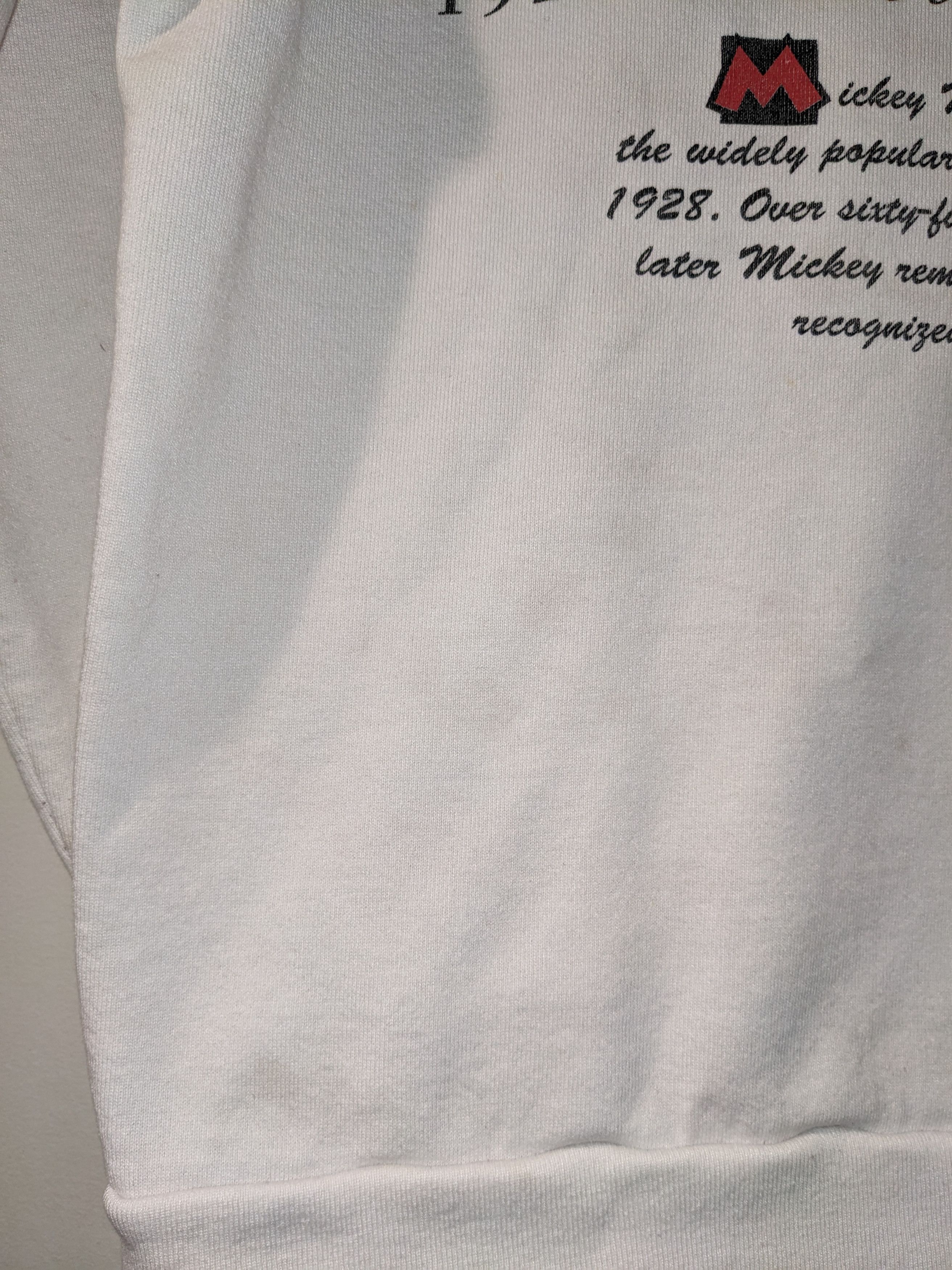 Disney × Vintage Vintage 90s Mickey Mouse Throughout the Ages Sweatshirt Size US L / EU 52-54 / 3 - 8 Thumbnail