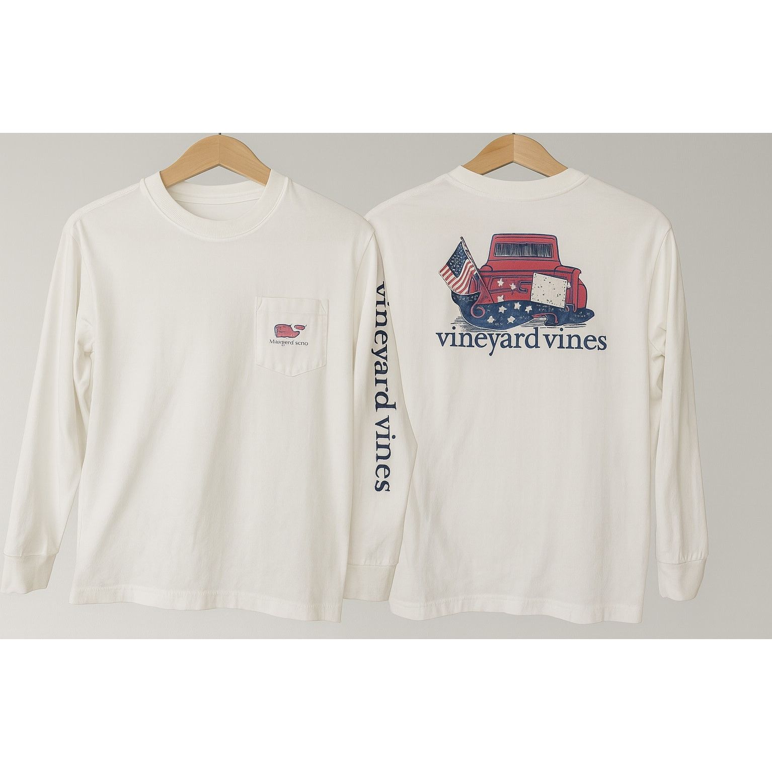 Vineyard Vines Vineyard Vines Kids Medium Americana Gameday T-Shirt White Size M / US 6-8 / IT 42-44 - 1 Thumbnail