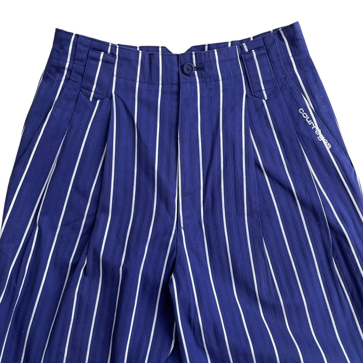 Courreges Courrèges Paris Vintage Herringbone Twill High Waist Pants Size 26" / US 2 / IT 38 - 3 Thumbnail