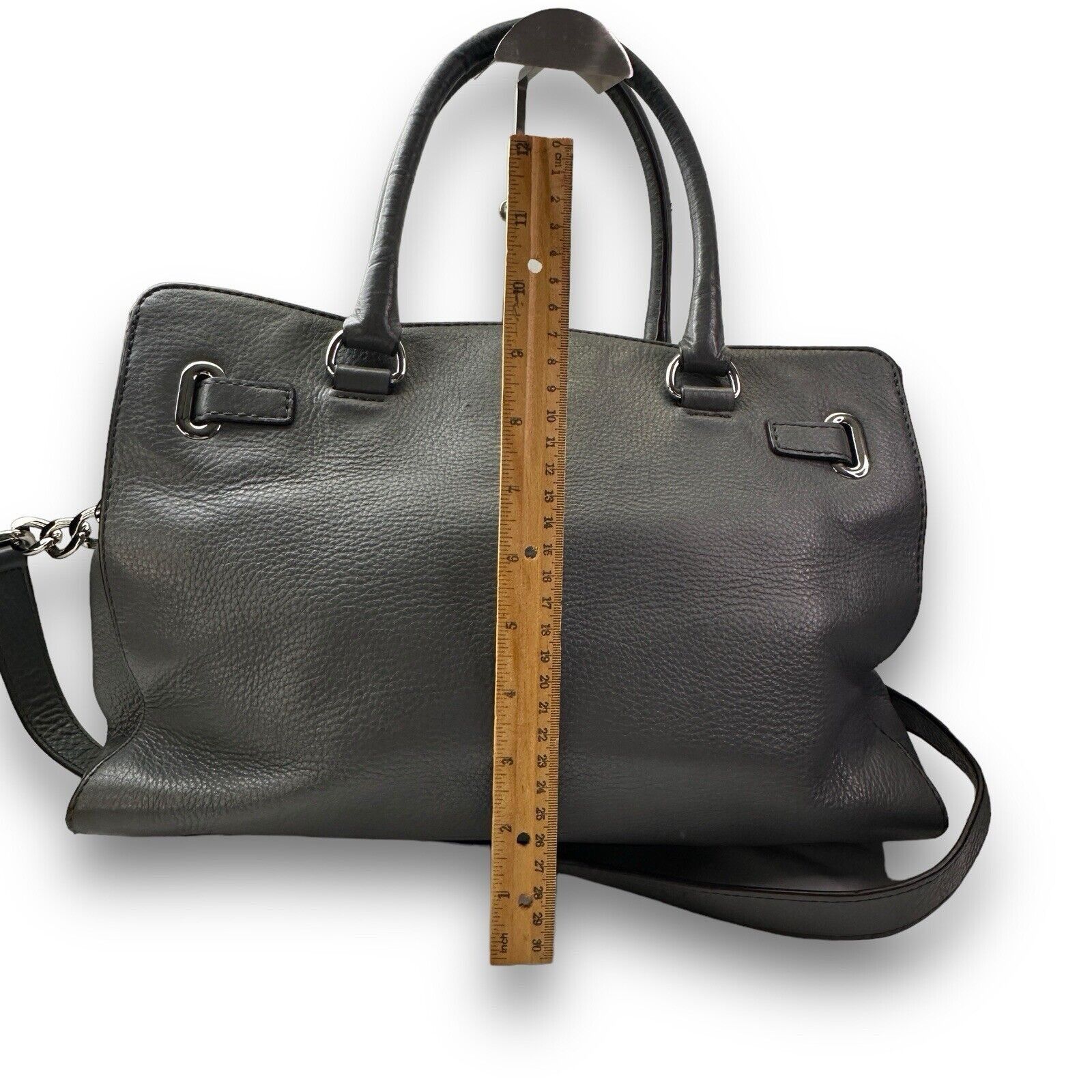 Michael Kors Michael Kors Hamilton Satchel Tote Shoulder Strap Gray 1981 Size ONE SIZE - 4 Thumbnail