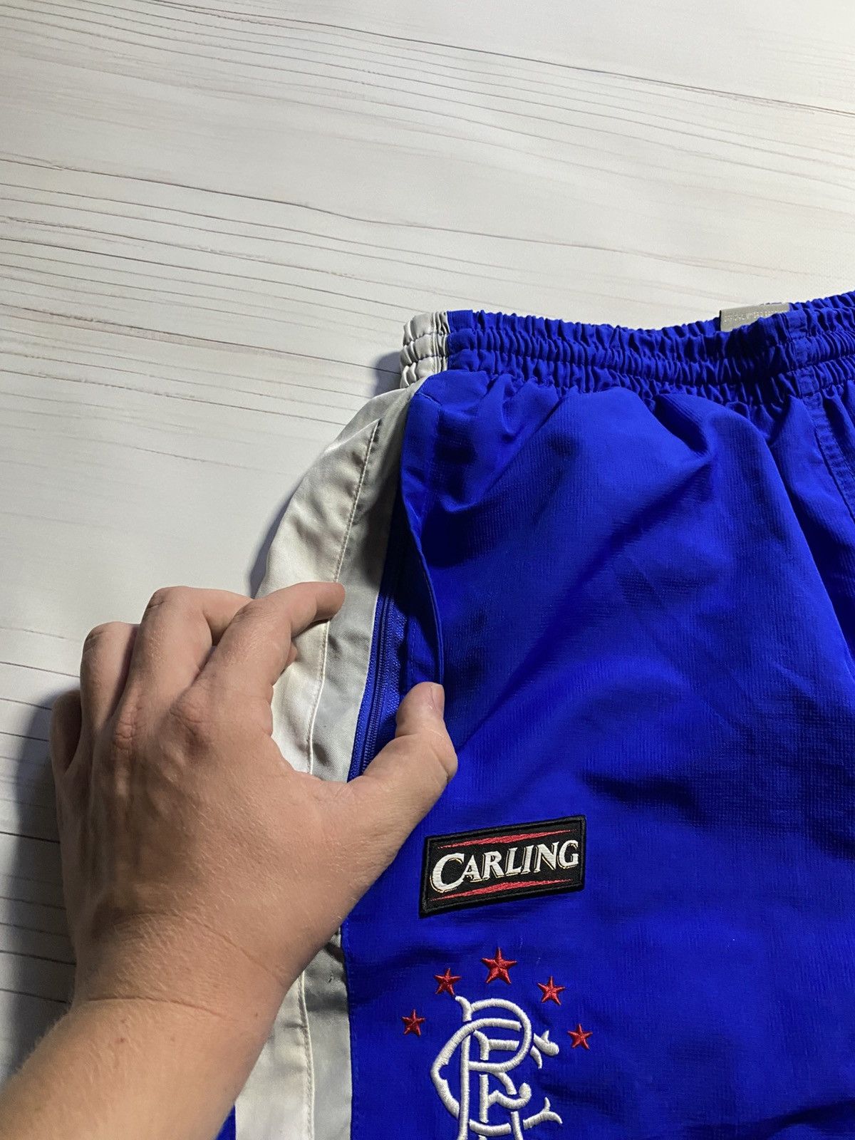Umbro × Vintage Vintage Umbro Glasgow Rangers training baggy fit y2k pants Size US 34 / EU 50 - 17 Thumbnail