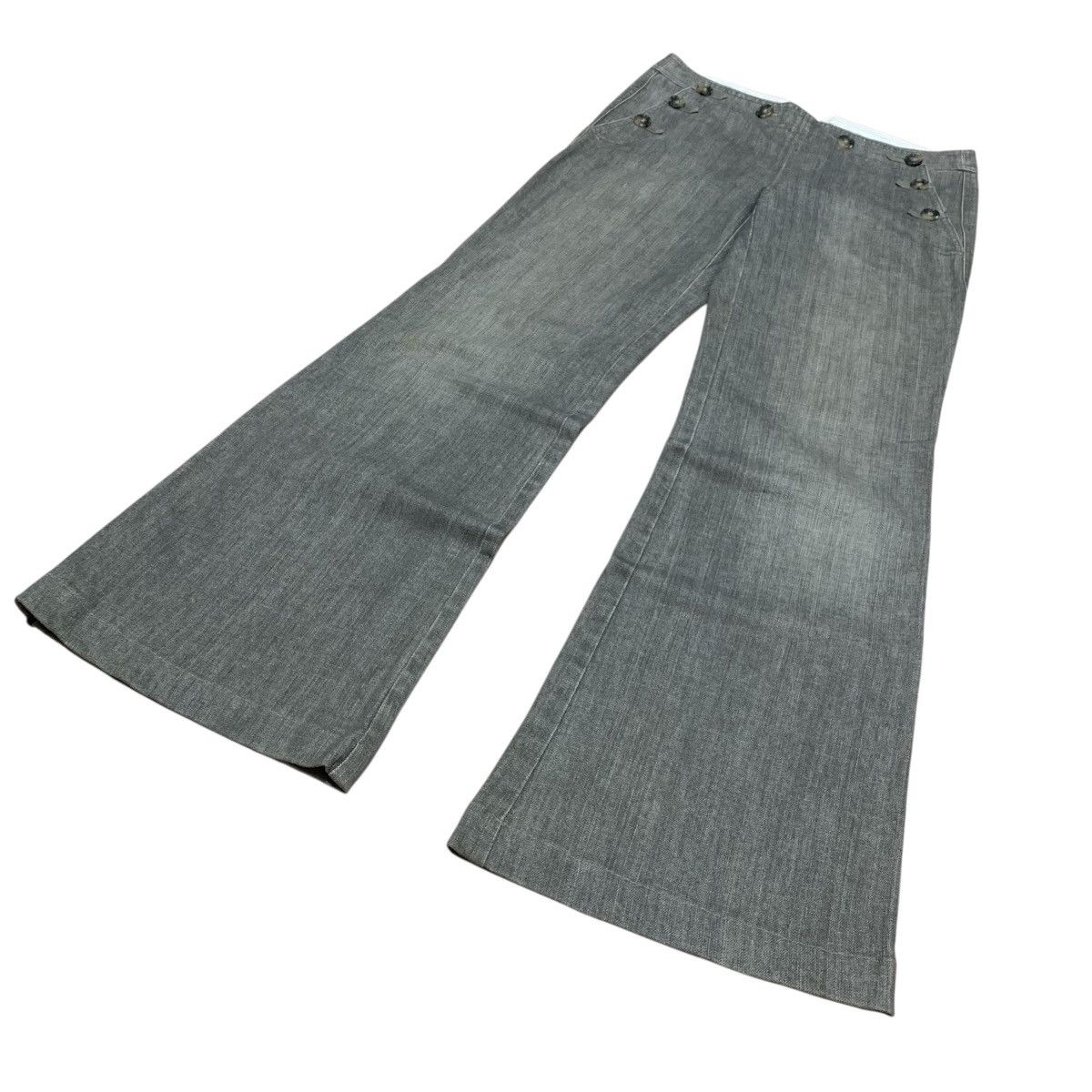 Theory Theory Mid Rise Gray Flared Grunge Preppy Ifsix Lgb Style Size US 30 / EU 46 - 3 Thumbnail
