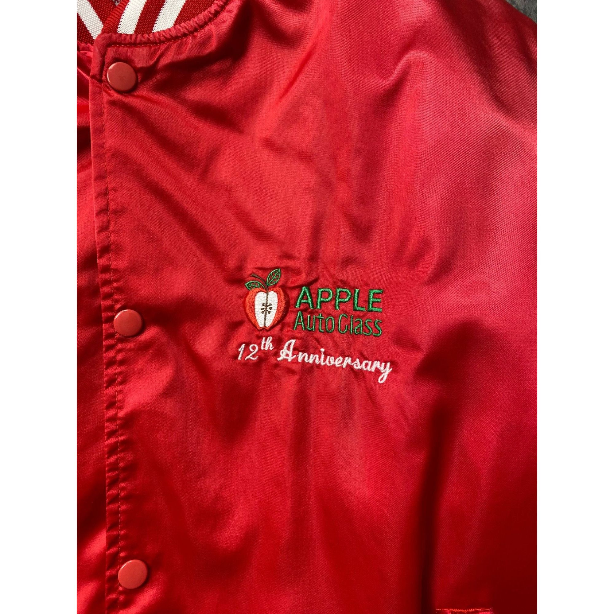 Vintage Vintage Apple Auto Glass Jacket Satin Snap On Size US L / EU 52-54 / 3 - 3 Thumbnail