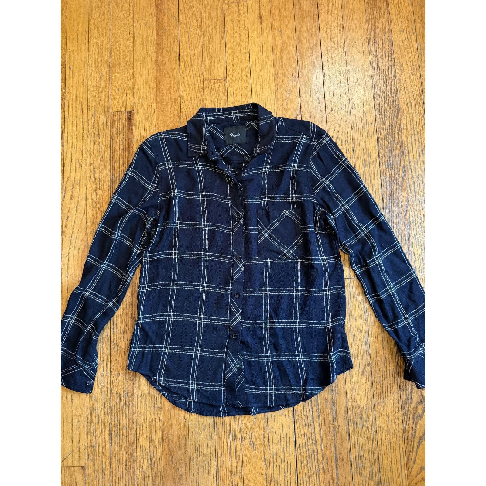 Rails Rails Womens Shirt XS Snow Plaid Button-Up LS Top Size XS / US 0-2 / IT 36-38 - 1 Thumbnail