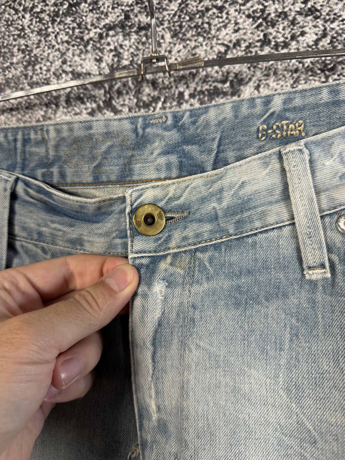 G-Star G-Star RAW Arc 3D Loose Tapered Jeans Distressed Italy Sz 30 Size US 30 / EU 46 - 18 Thumbnail