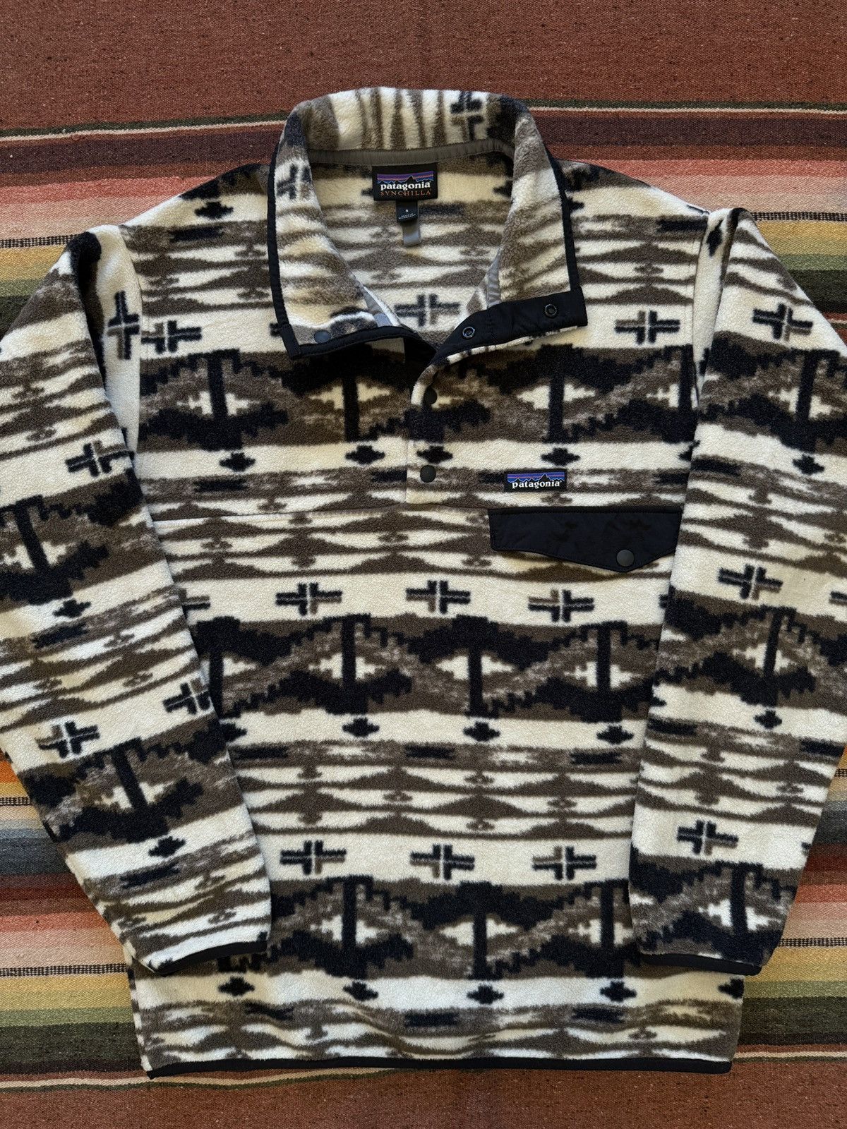 Patagonia FA 2018 Patagonia Sheperd Knit Birch Snap T Synchilla Fleece Size US S / EU 44-46 / 1 - 1 Thumbnail