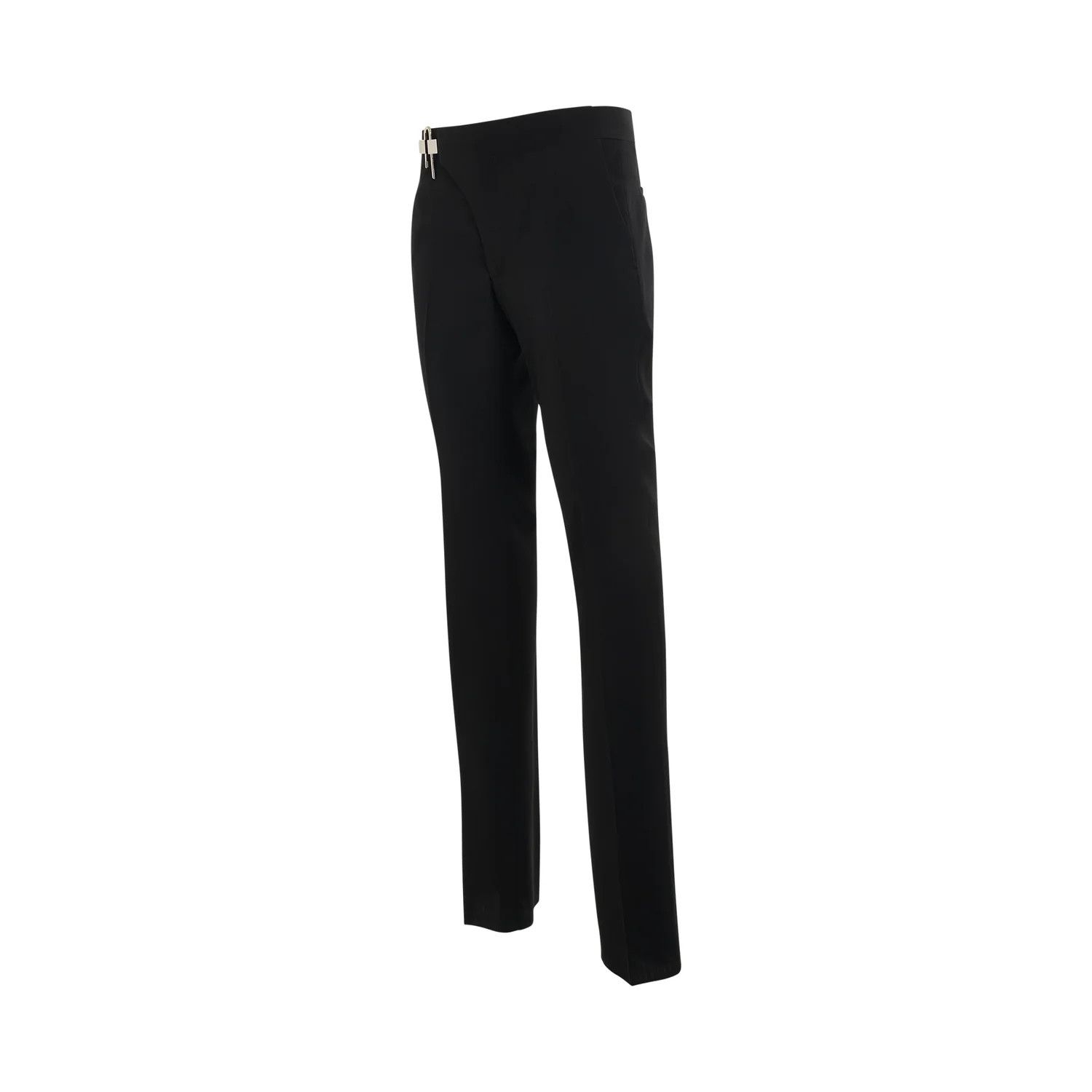 o1mris0824 Slim Fit Pants in Black