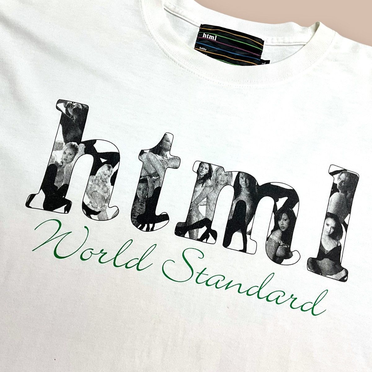 Japanese Brand HTML World Standard "Nudes" Tee Size US XL / EU 56 / 4 - 4 Thumbnail