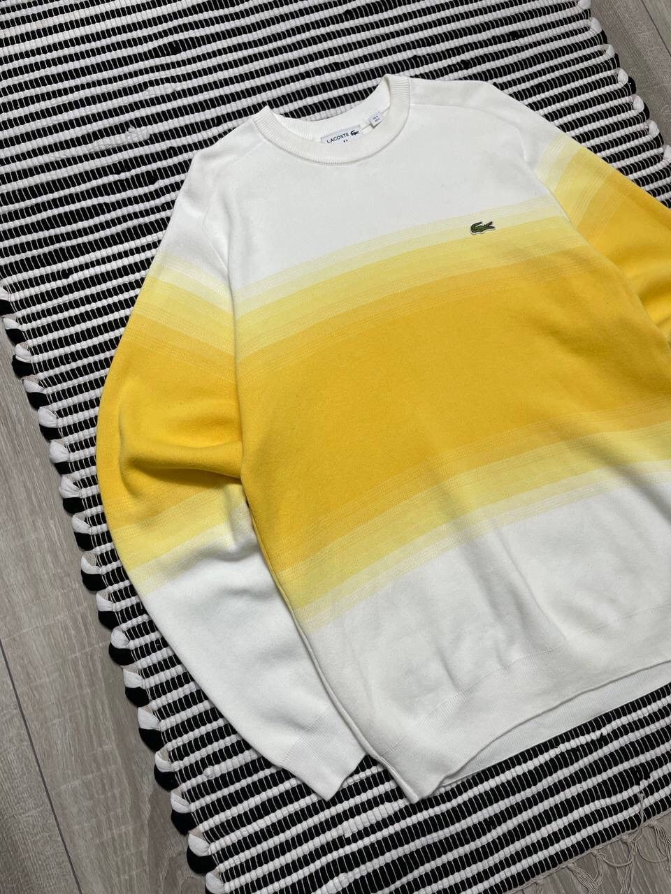Japanese Brand × Lacoste Crazy Lacoste Crewneck Cotton Sweater Y2K Size US L / EU 52-54 / 3 - 2 Thumbnail