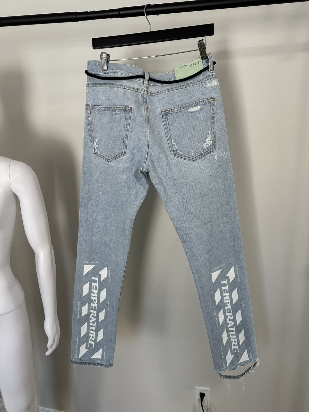 Off-White OFF-WHITE “Temperature” Denim Jeans Size US 31 - 11 Thumbnail