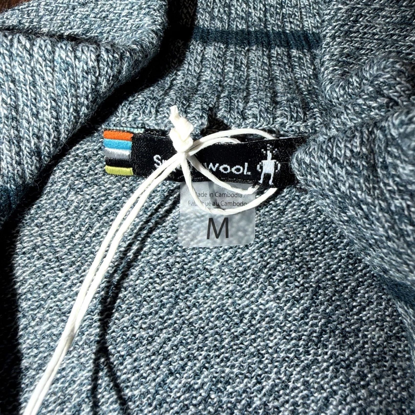 Smartwool SmartWool Sparwood 1/4 Zip Golf Sweater Medium M Blue Pine Valley Ski Outdoor Men Pullover Knit Wool Polyester Nylon Zipper Mock Neck 1/4 Zip Size US M / EU 48-50 / 2 - 3 Thumbnail