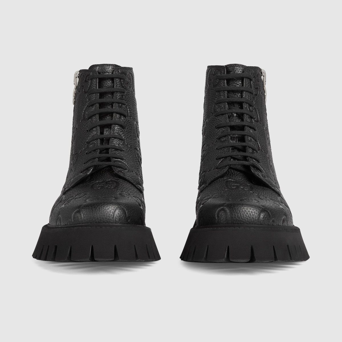 Gucci o1w1db11224 GG Leather Boots in Black Size US 9.5 / EU 42-43 - 4 Thumbnail
