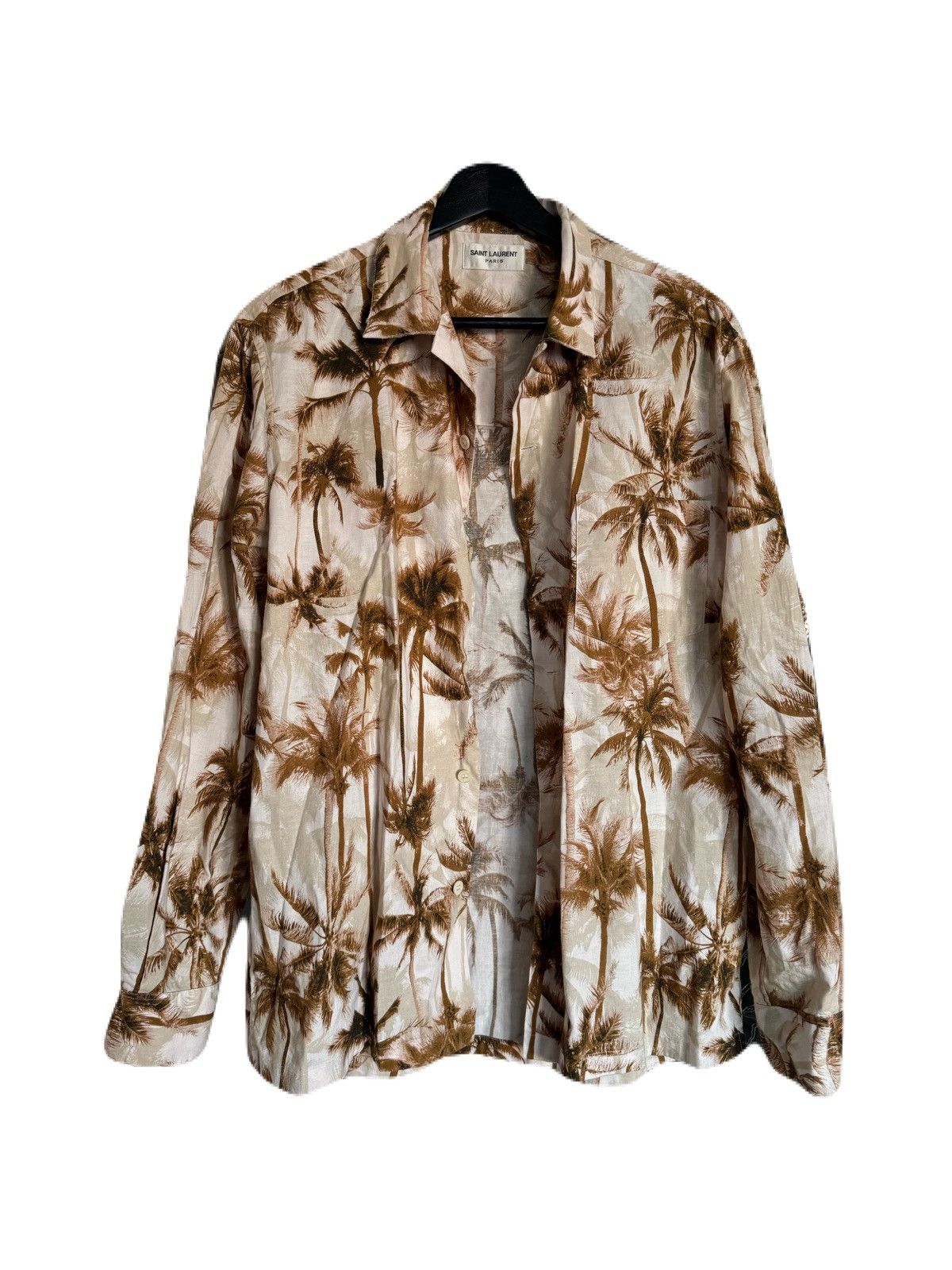 Saint Laurent Paris SS16 palm hawaiian shirt Size US M / EU 48-50 / 2 - 1 Thumbnail