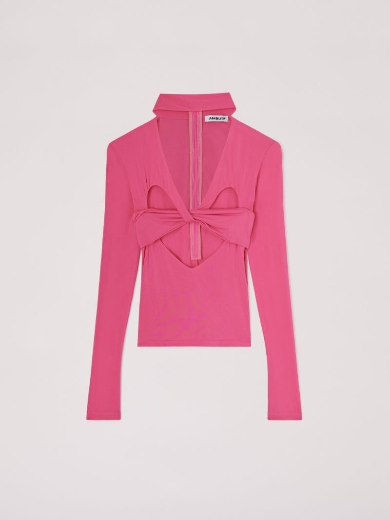 Ambush Design Ambush Pink Heart Shaped Turtle Neck Size M / US 6-8 / IT 42-44 - 1 Thumbnail