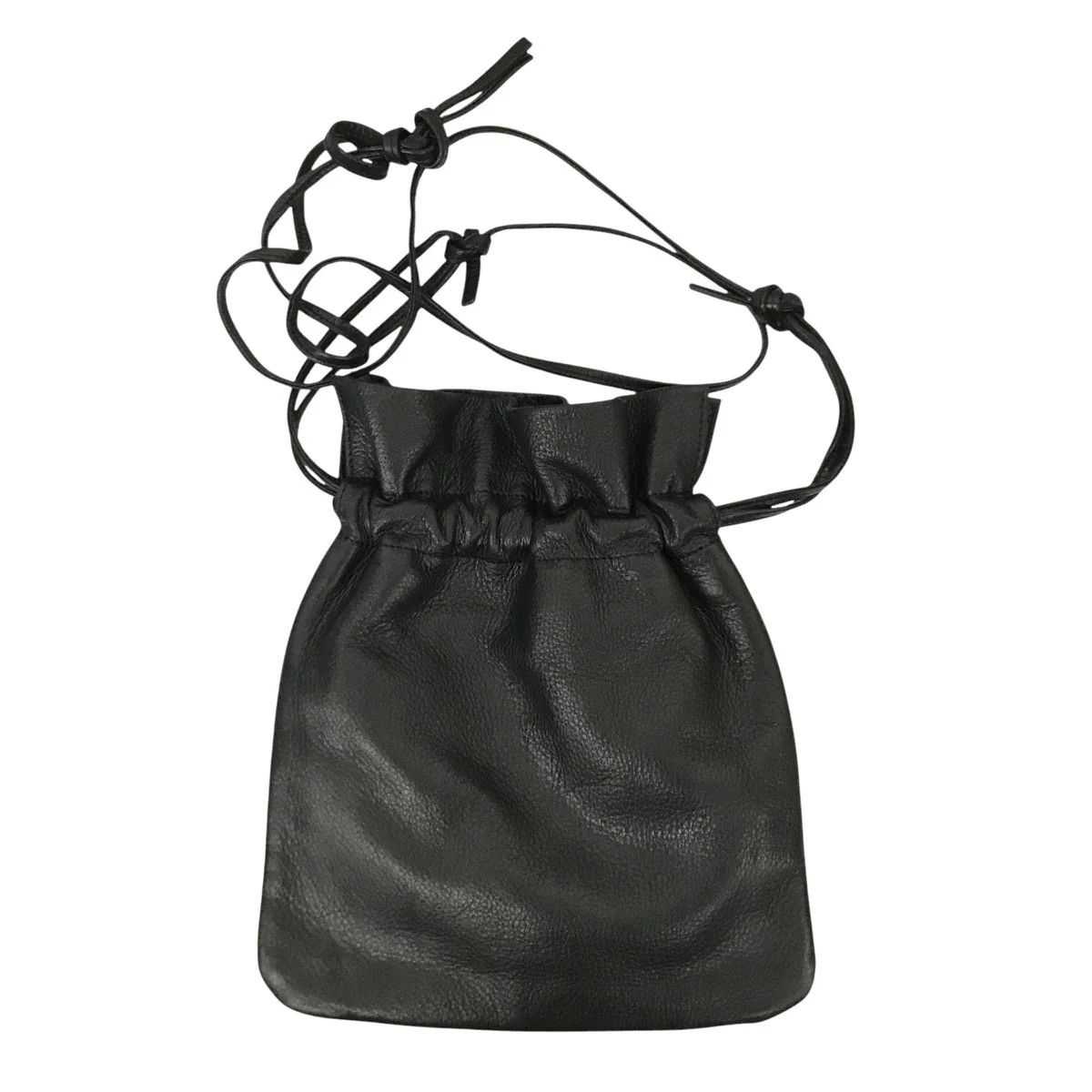 Yohji Yamamoto Y's leather drawstring shoulder bag YD-I05-712 Size ONE SIZE - 2 Thumbnail