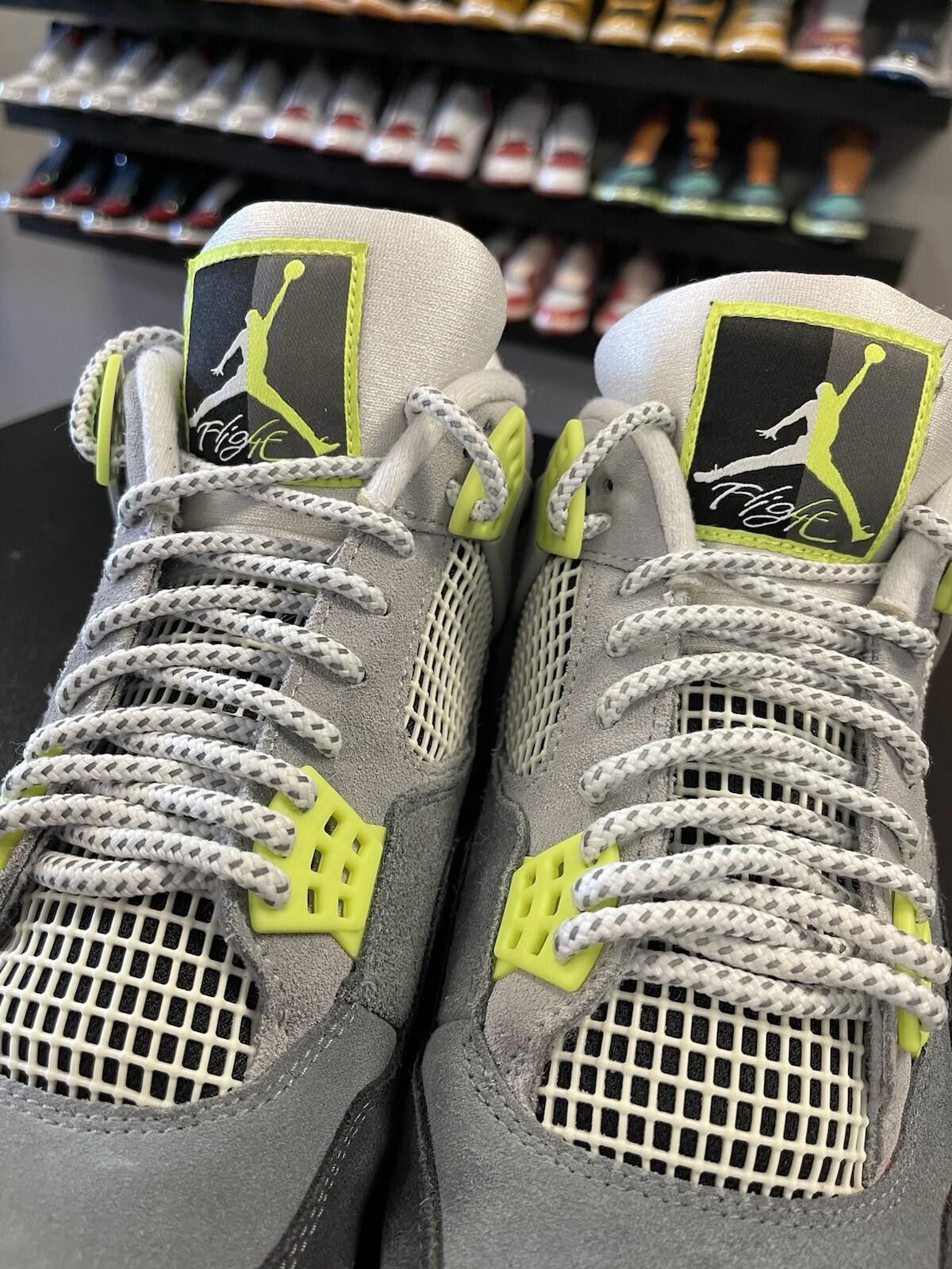 Jordan Brand Size 11.5 - Nike Air Jordan 4 Retro Mid Neon 95 CT5342-007 Size US 11.5 / EU 44-45 - 7 Thumbnail
