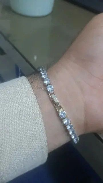 Jewelry 5 MM Tennis Chain Bracelet Size ONE SIZE - 2 Thumbnail
