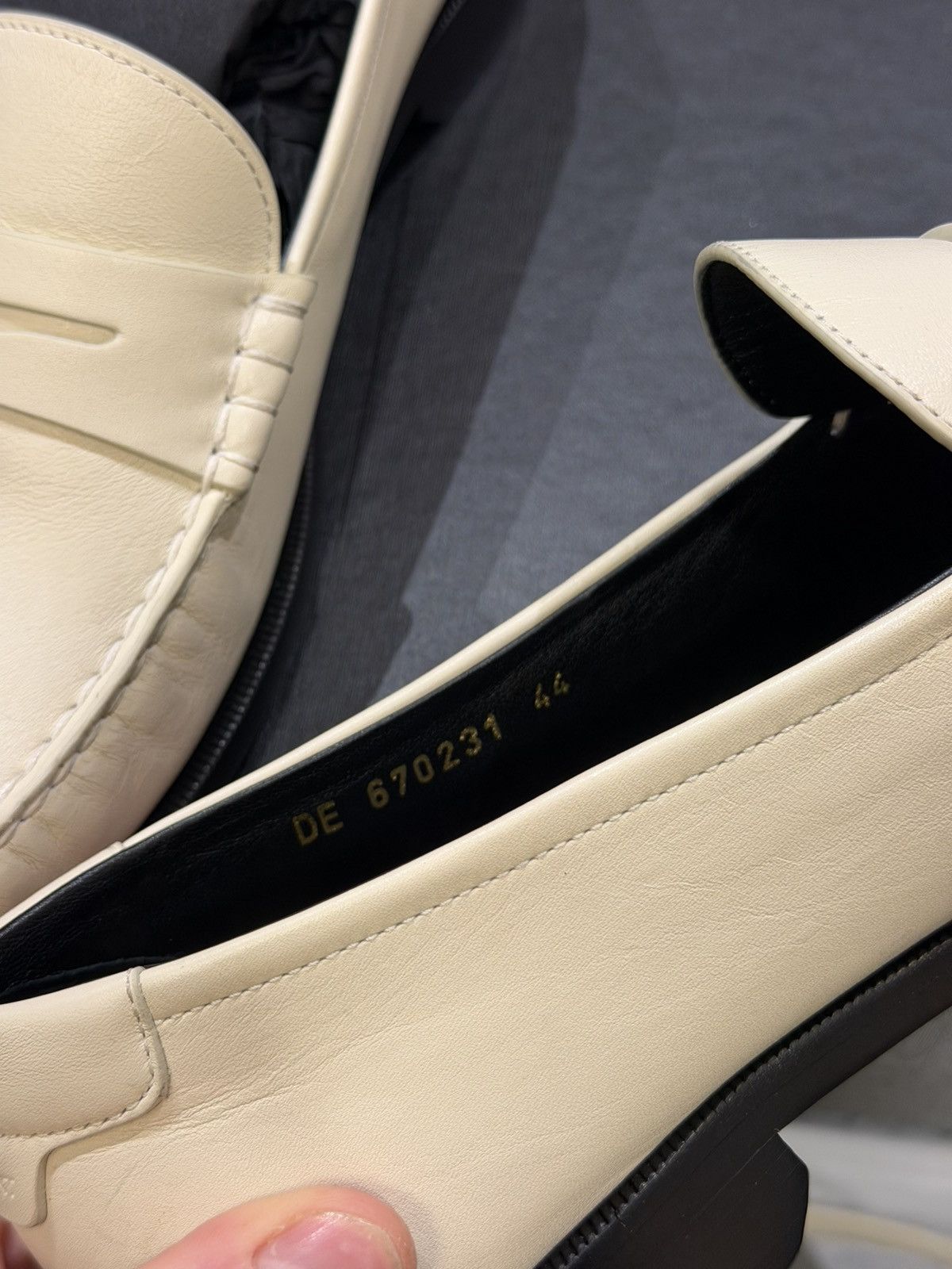 Saint Laurent Paris Saint Laurent Paris Loafers - Cream Size US 11 / EU 44 - 6 Thumbnail