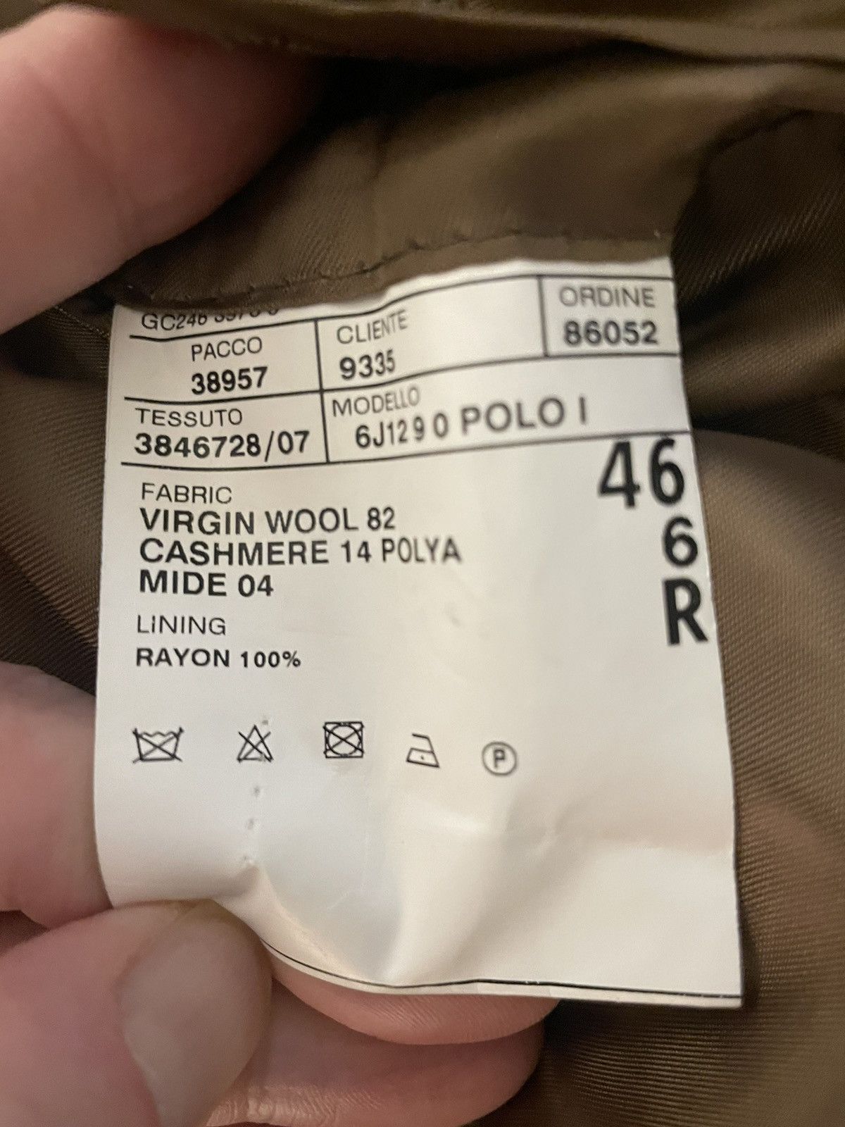 Polo Ralph Lauren × Vintage Houndstooth Check Polo 1 Jacket Size 46R - 9 Thumbnail