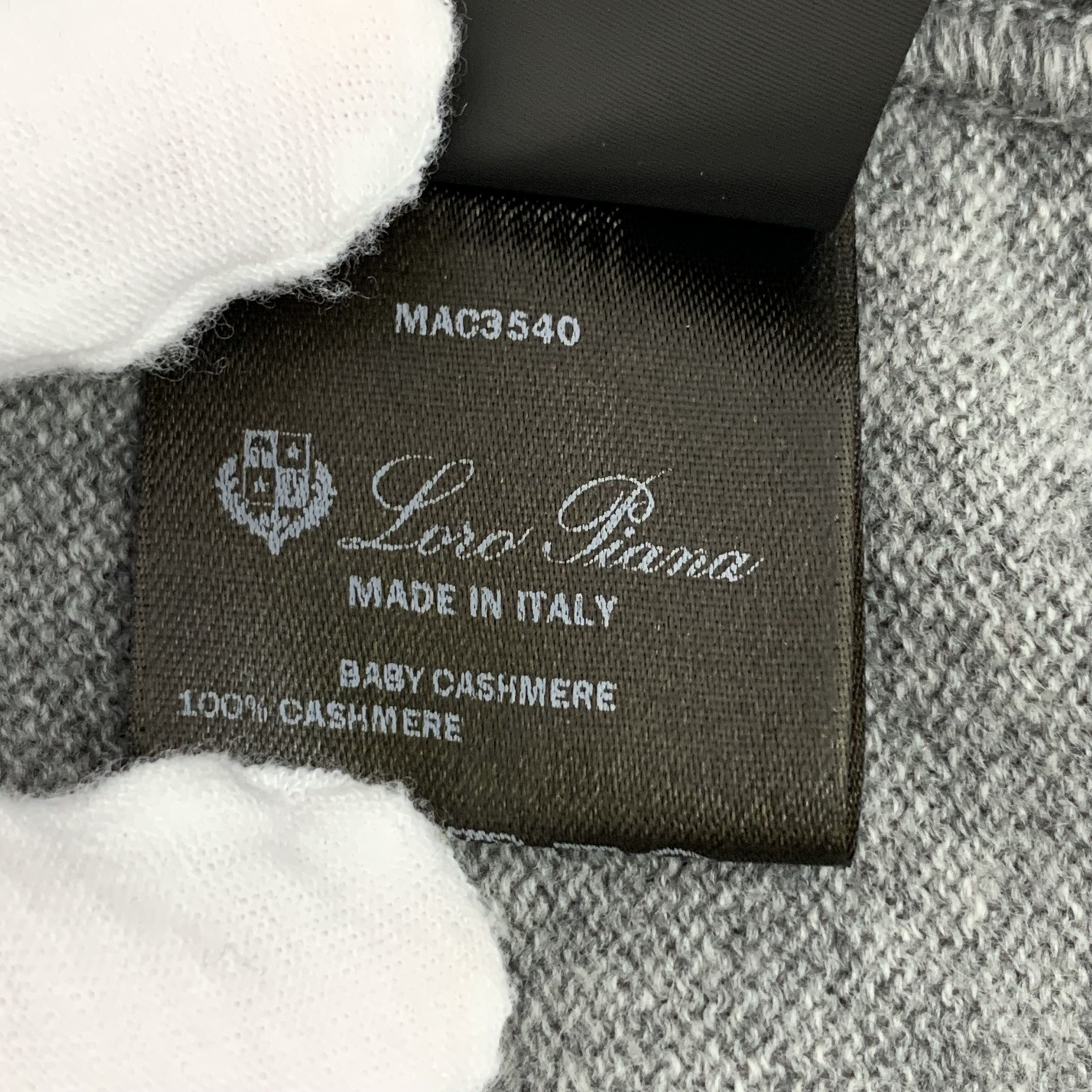 Loro Piana Loro Piana Cashmere Hoodie Zip Jacket Grey (L) Size US L / EU 52-54 / 3 - 8 Thumbnail