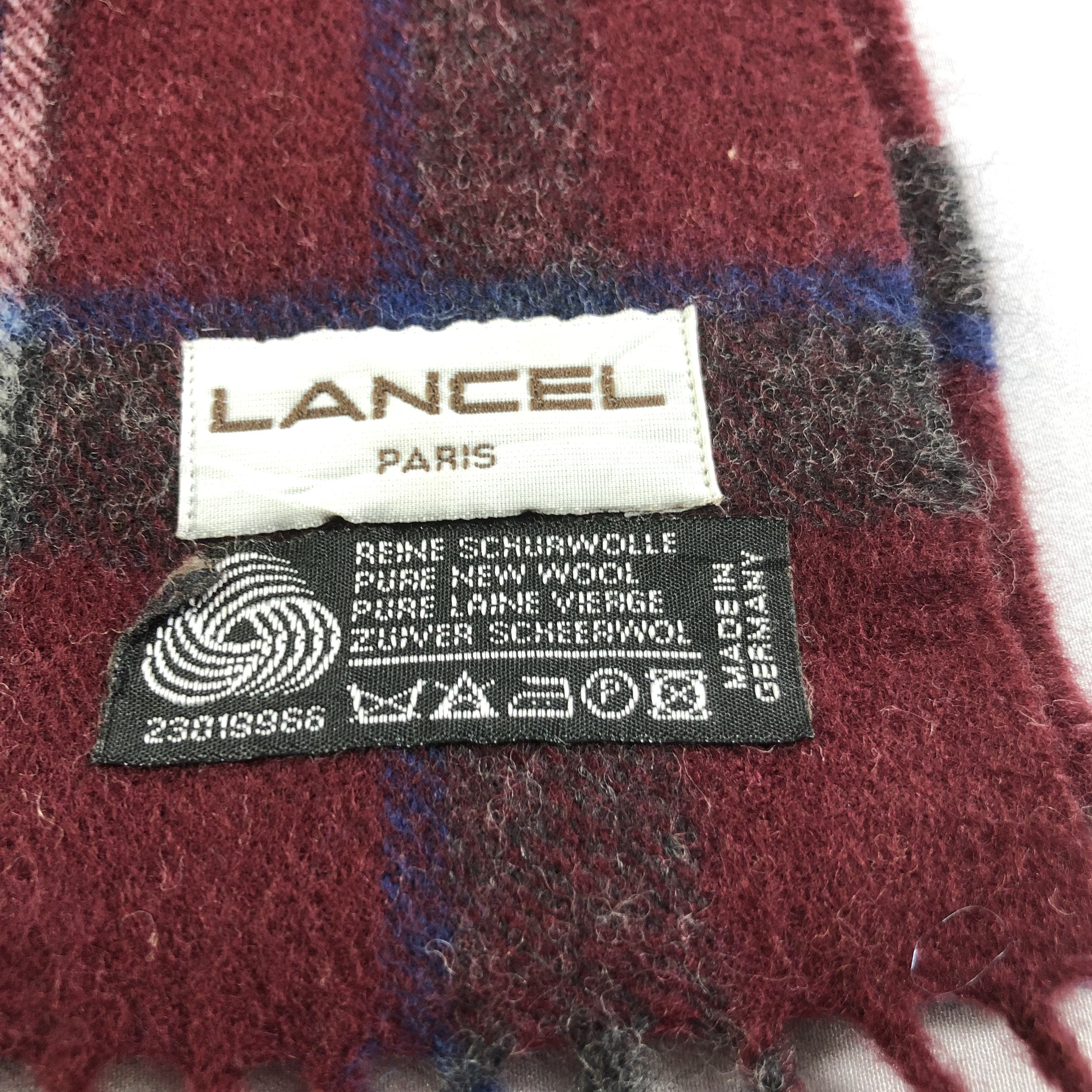 Lancel Lancel Tartan Wool Scarf Muffler V1575 Size ONE SIZE - 5 Thumbnail