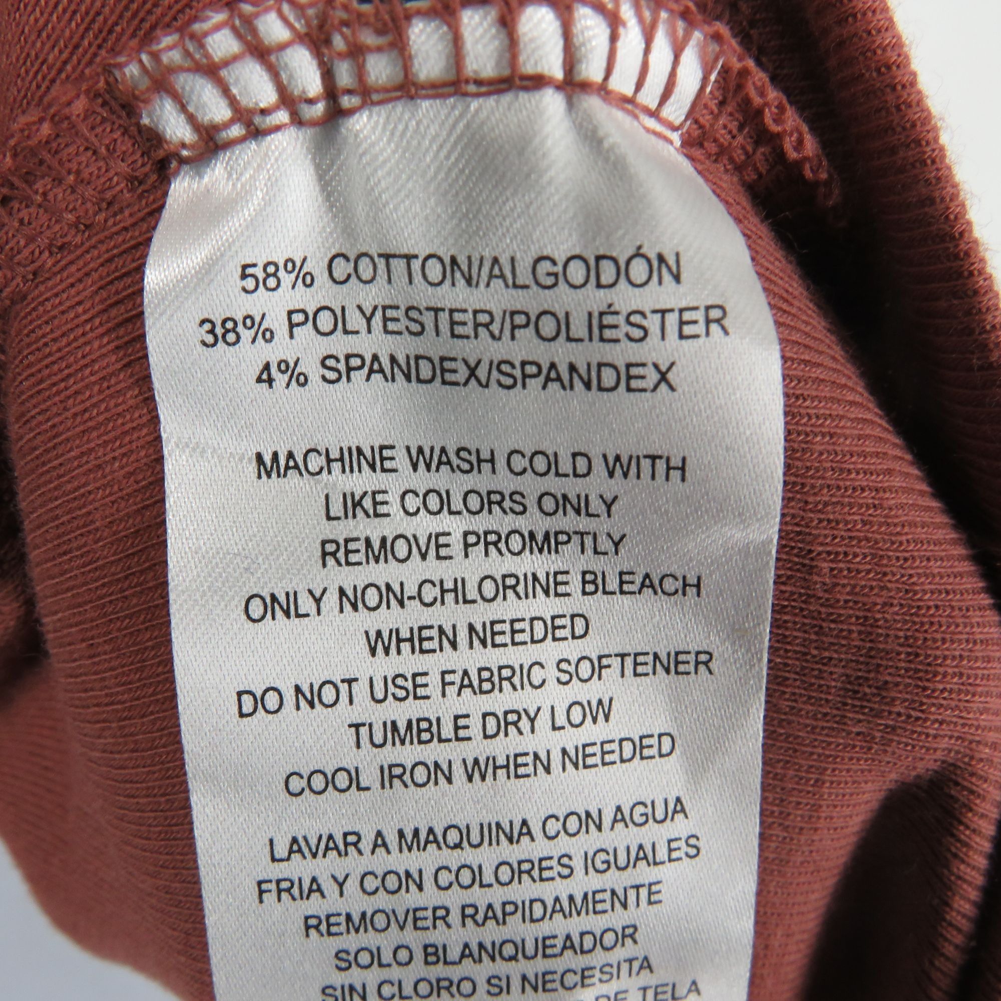 Calvin Klein Calvin Klein Jeans Womens V-Neck T-Shirt XS Rust Cotton Shor Size XS / US 0-2 / IT 36-38 - 8 Thumbnail