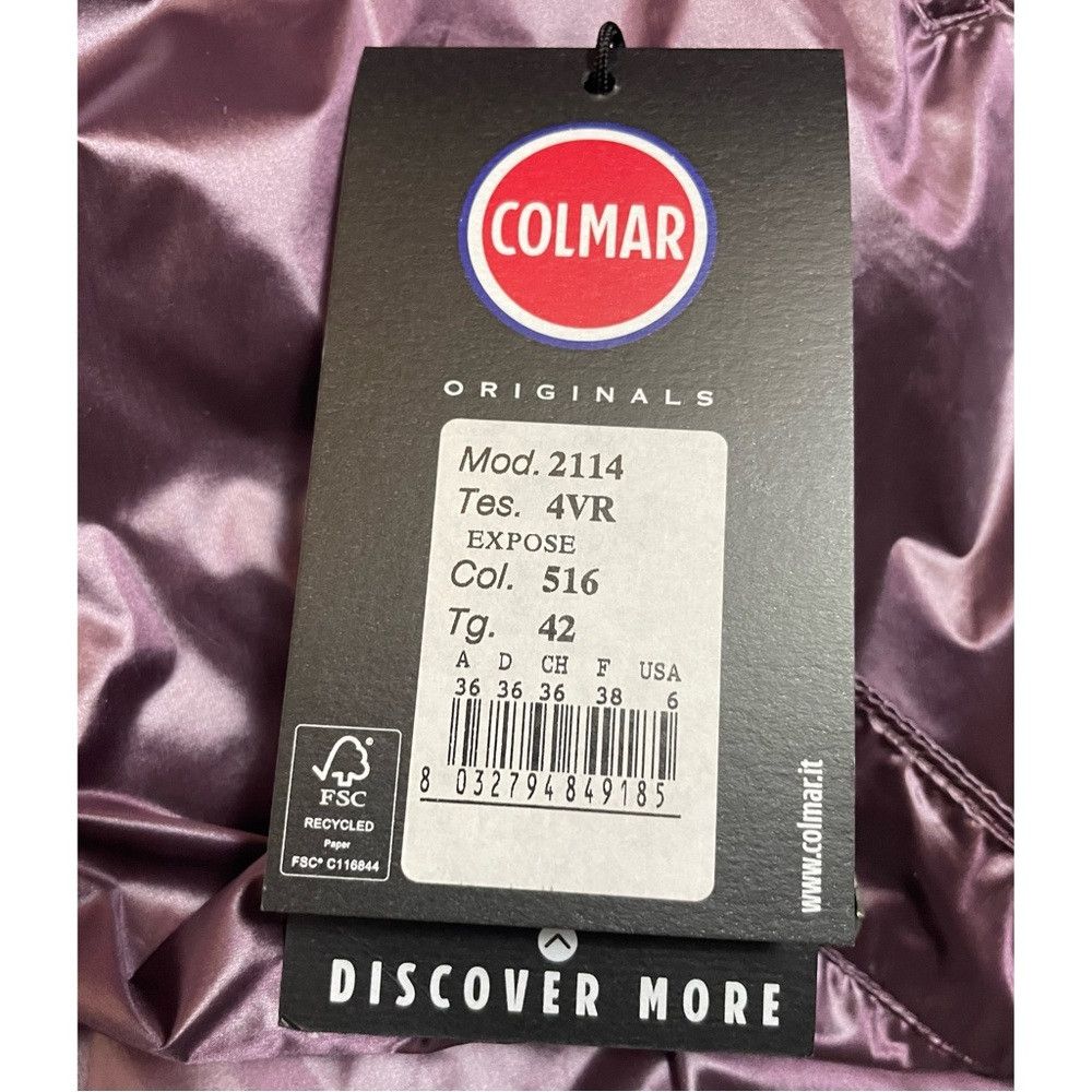 Colmar NWT New $355 Colmar Hoodie Partially Quilted Purple Jacket Size S / US 4 / IT 40 - 7 Thumbnail