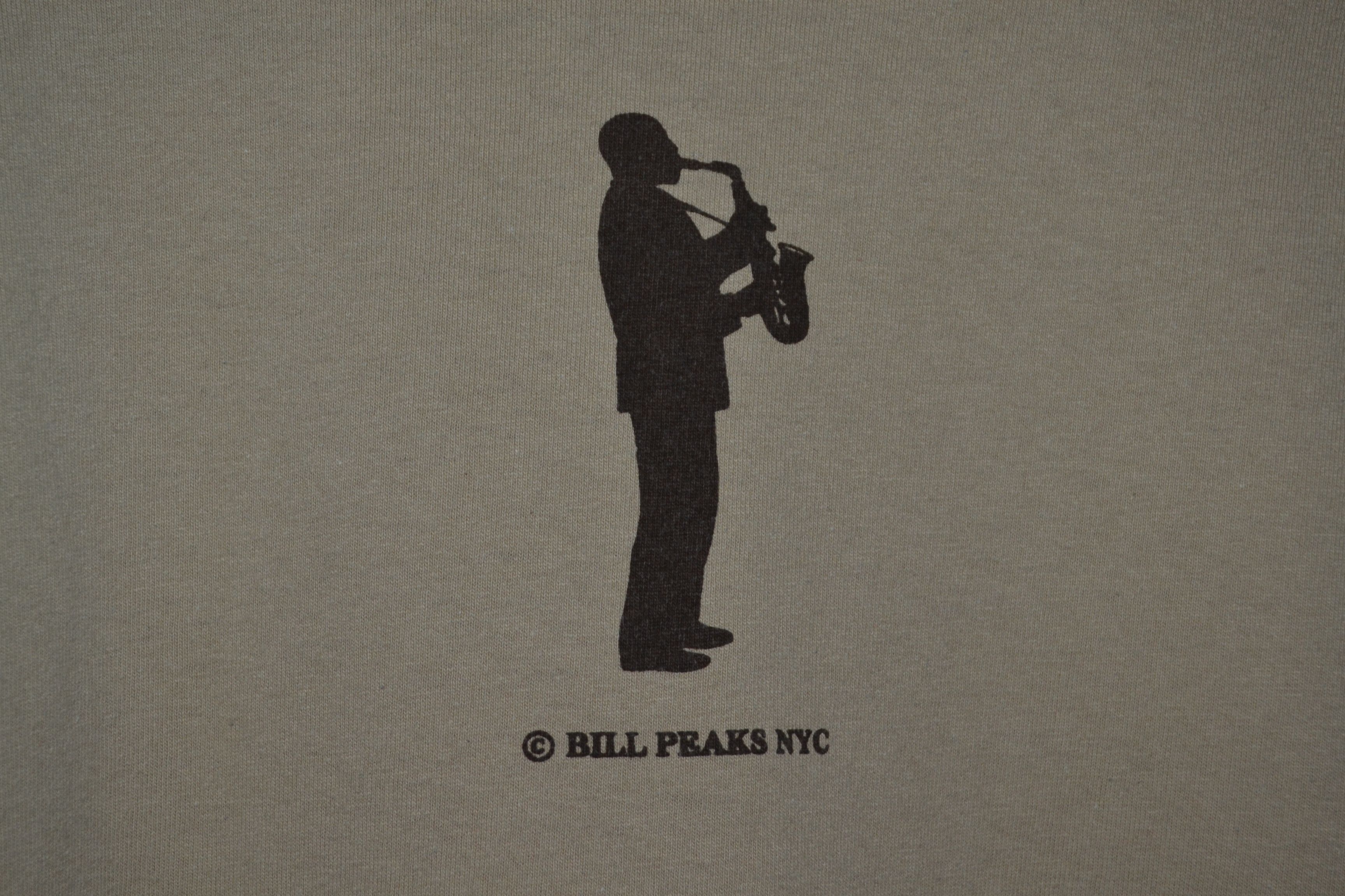 Band Tees Vintage Bill Peaks NYC T-Shirt Graphic Art L Saxophone Size US L / EU 52-54 / 3 - 4 Thumbnail