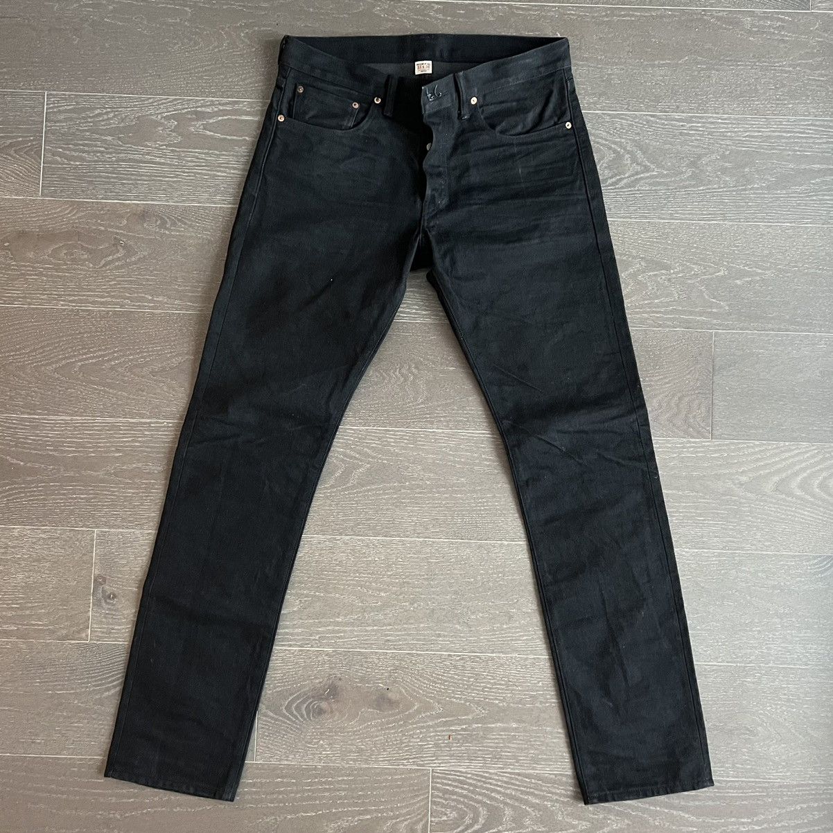 image of Rrl Ralph Lauren 33X34 Selvedge Denim Jeans in Black, Men's