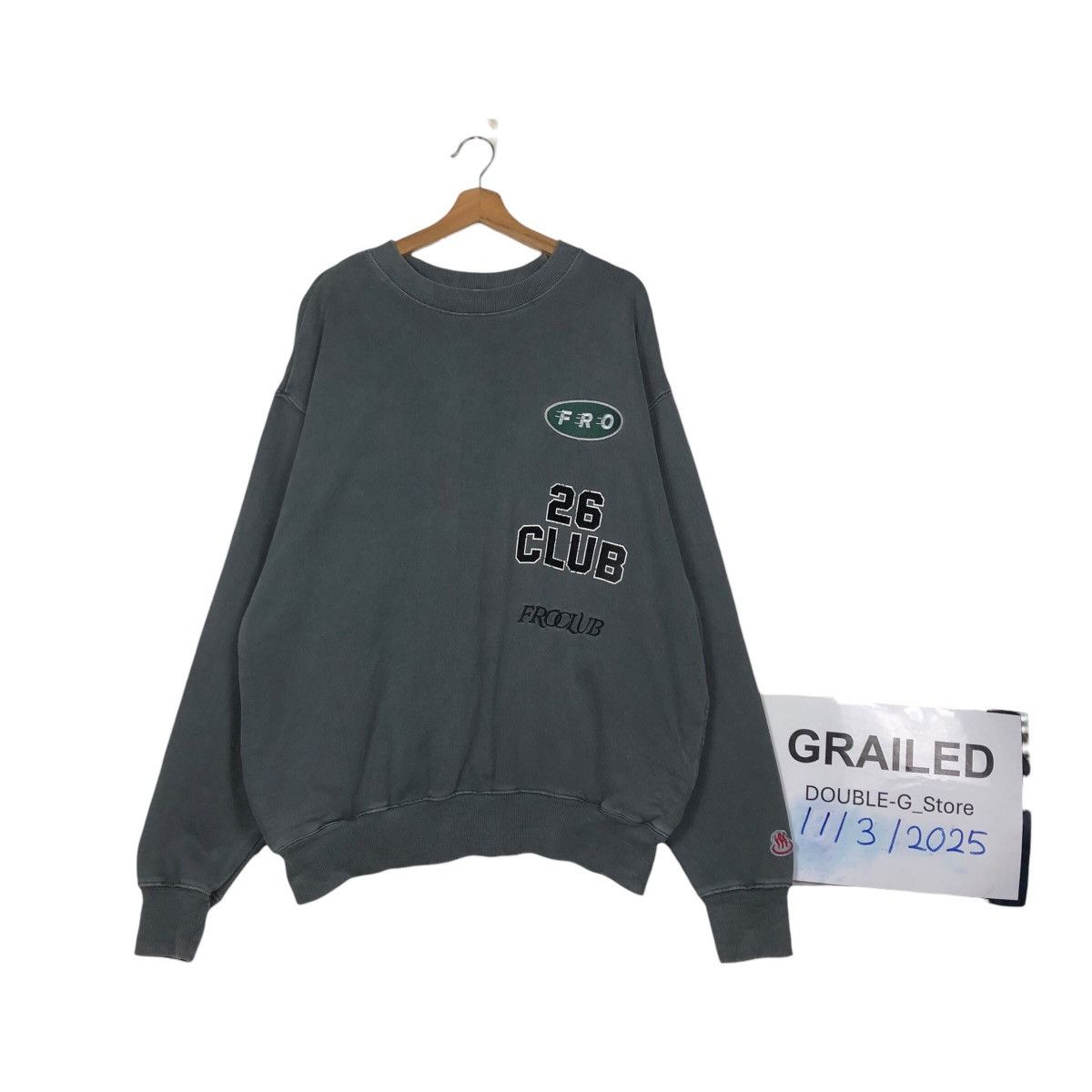 Japanese Brand 📌Vintage Sweatshirt Fro Spaduba Club Big Logo Embroidered Size US L / EU 52-54 / 3 - 1 Thumbnail