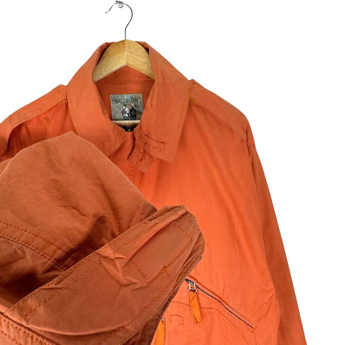 Nigel Cabourn ⚡️NIGEL CABOURN SMOCK ORANGE BOMBER JACKET Size US M / EU 48-50 / 2 - 6 Thumbnail