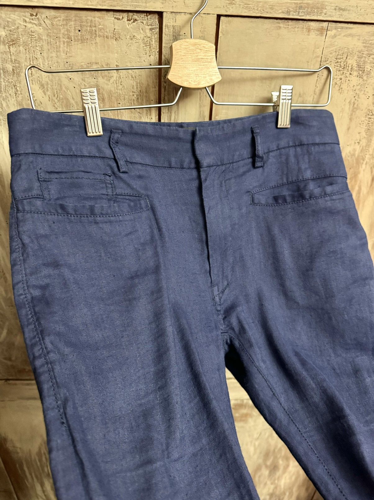 Haider Ackermann haider ackermann biker skinny blue pants linen XXS men Size US 27 - 9 Thumbnail