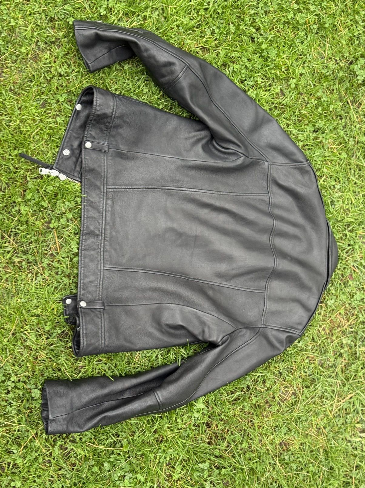 Allsaints Milo Biker Leather Jacket Size US L / EU 52-54 / 3 - 3 Thumbnail