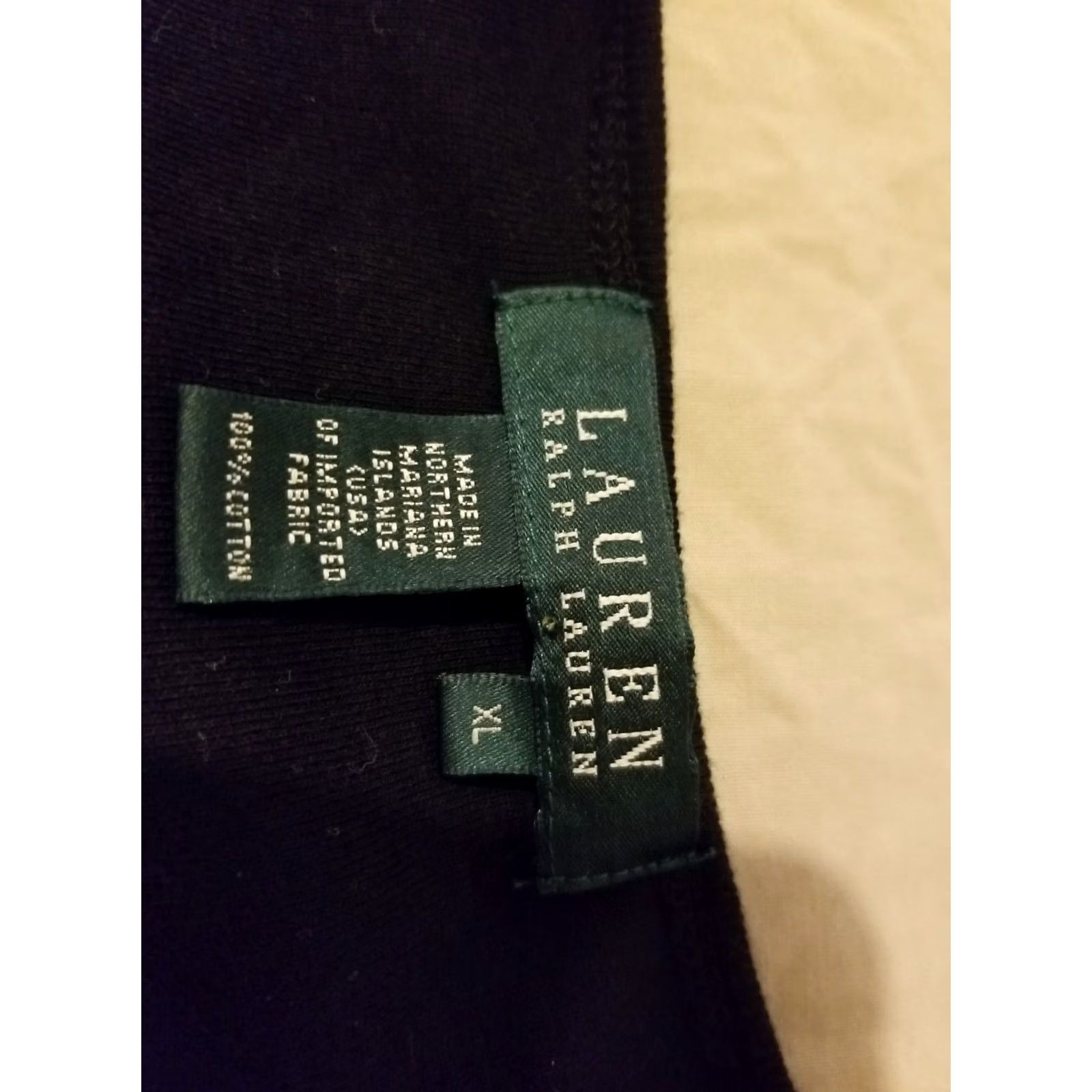 Polo Ralph Lauren Polo Ralph Lauren Shirt XL Black Cotton Crew Tee T-Shirt Womens Size XL / US 12-14 / IT 48-50 - 4 Thumbnail