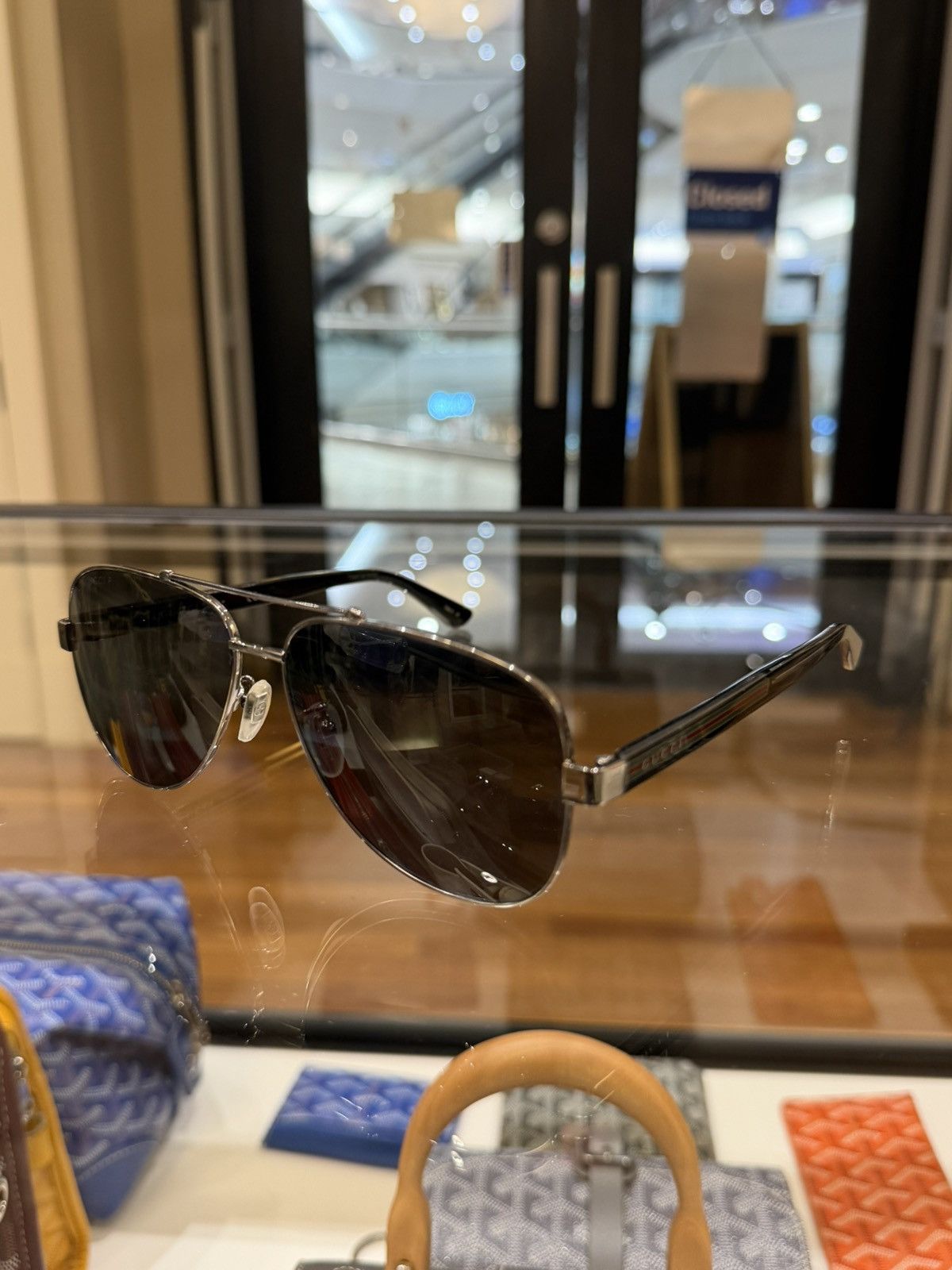 Gucci Gucci Wire Aviator Sunglasses Size ONE SIZE - 1 Thumbnail