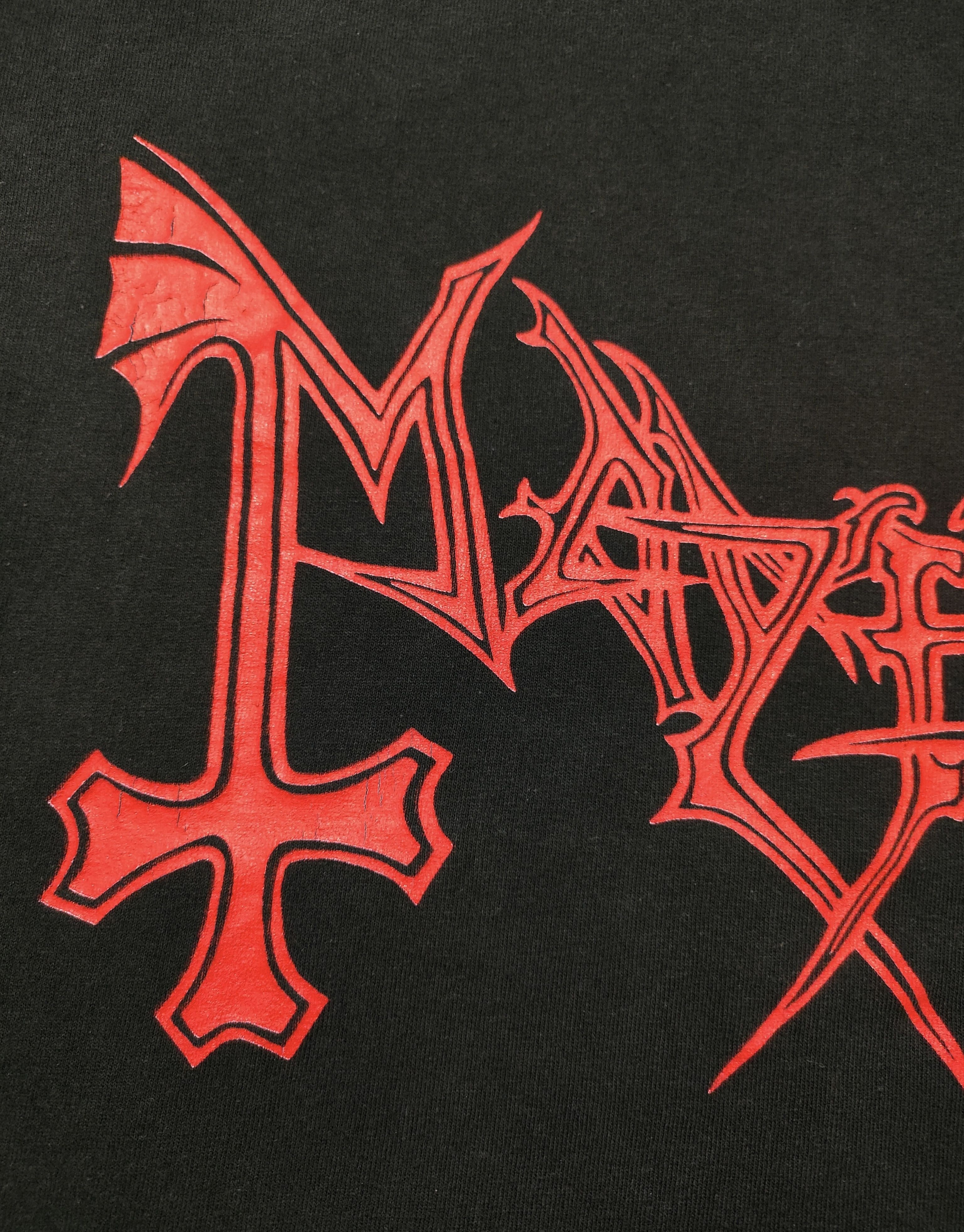 Band Tees Early 00s MAYHEM - PURE NORWEGIAN BLACK METAL Vtg Tee Size US XL / EU 56 / 4 - 3 Thumbnail