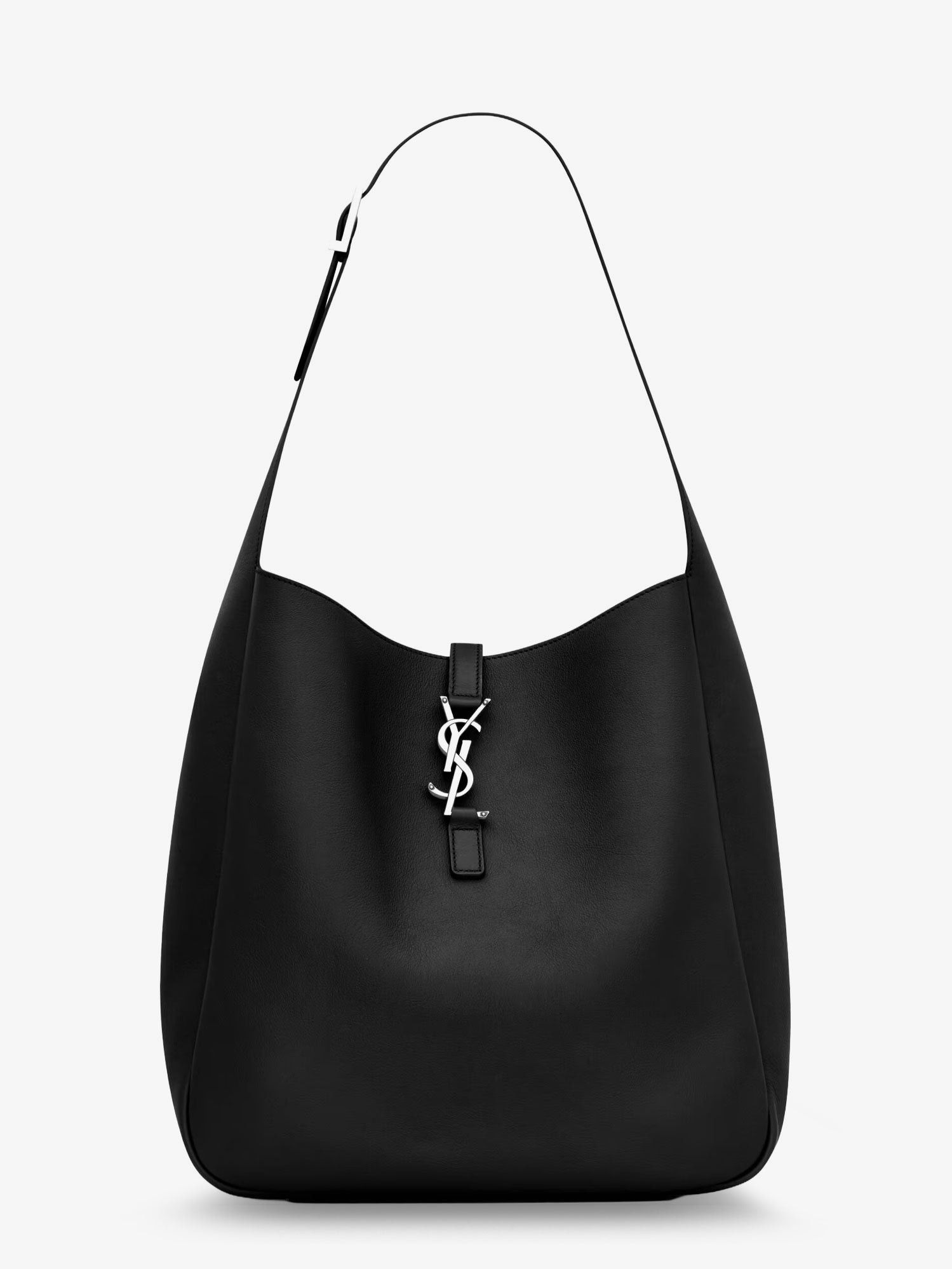 Saint Laurent Paris Le 5 Ã 7 Leather Shoulder Bag With Metal Cassandre Logo Size ONE SIZE - 1 Thumbnail