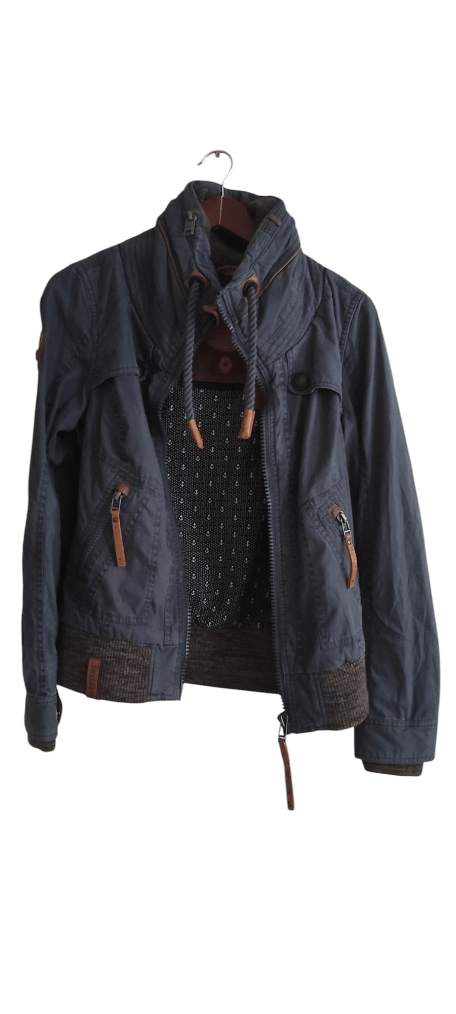 Naketano Naketano Women's Jacket Windbreaker Zip Top Blue color Size S / US 4 / IT 40 - 3 Thumbnail