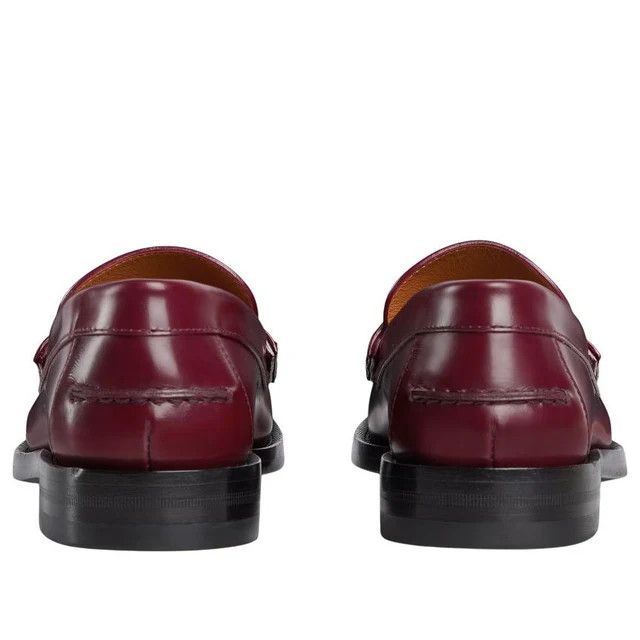 Gucci oc11z0126 Women's Loafer With Double G in Burgundy Size US 5 / IT 35 - 4 Thumbnail