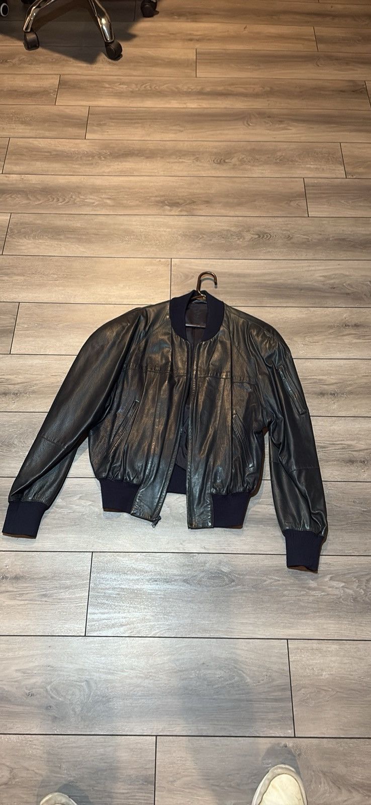 Bally Bally Black Leather Bomber Jacket Men’s Vintage Size US M / EU 48-50 / 2 - 1 Thumbnail