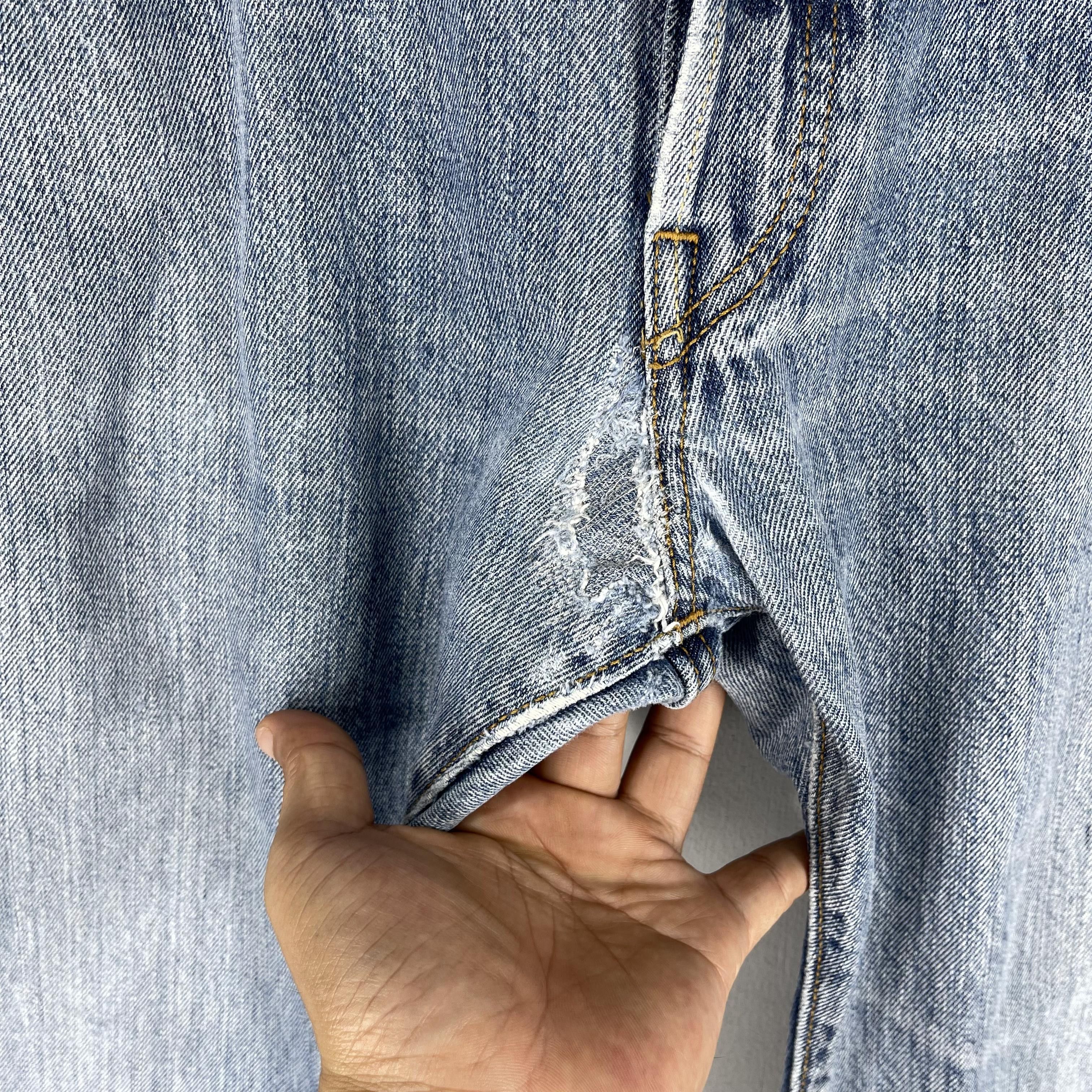 Levi's × Vintage Size 36 Vintage Levis 501 Distressed Reinforced Jeans Size US 36 / EU 52 - 4 Thumbnail