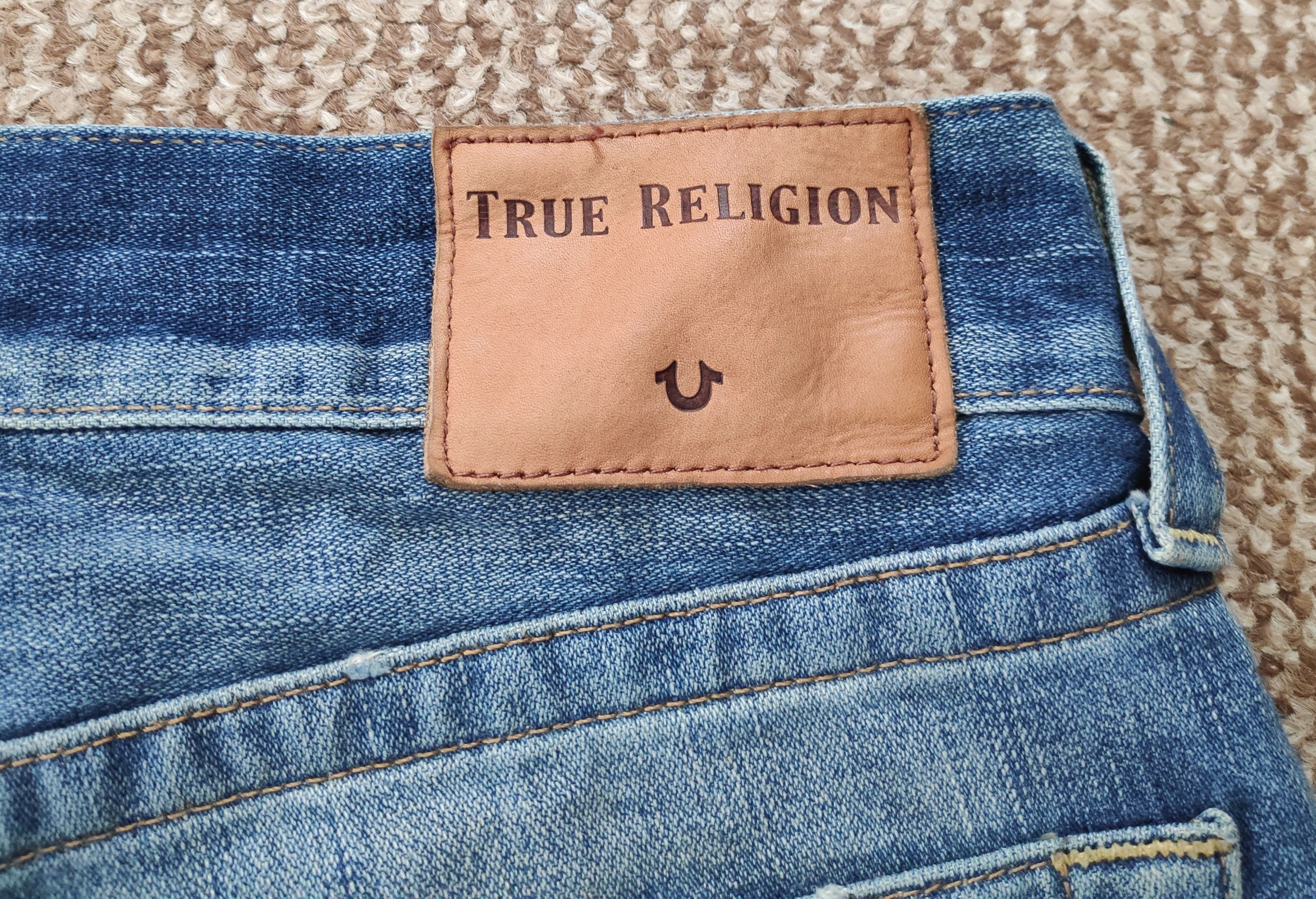 True Religion True Religion Relaxed Slim Geno Distressed Denim Jeans Size US 29 - 5 Thumbnail