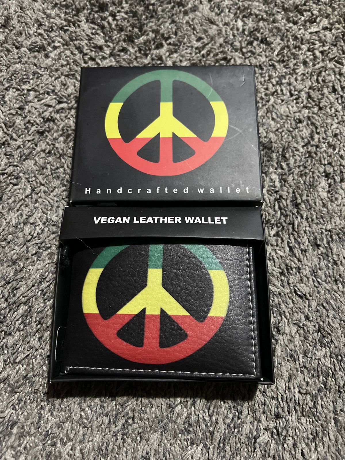 Handmade × Hypebeast Peace Handcrafted Vegan Leather Wallet Size ONE SIZE - 1 Preview