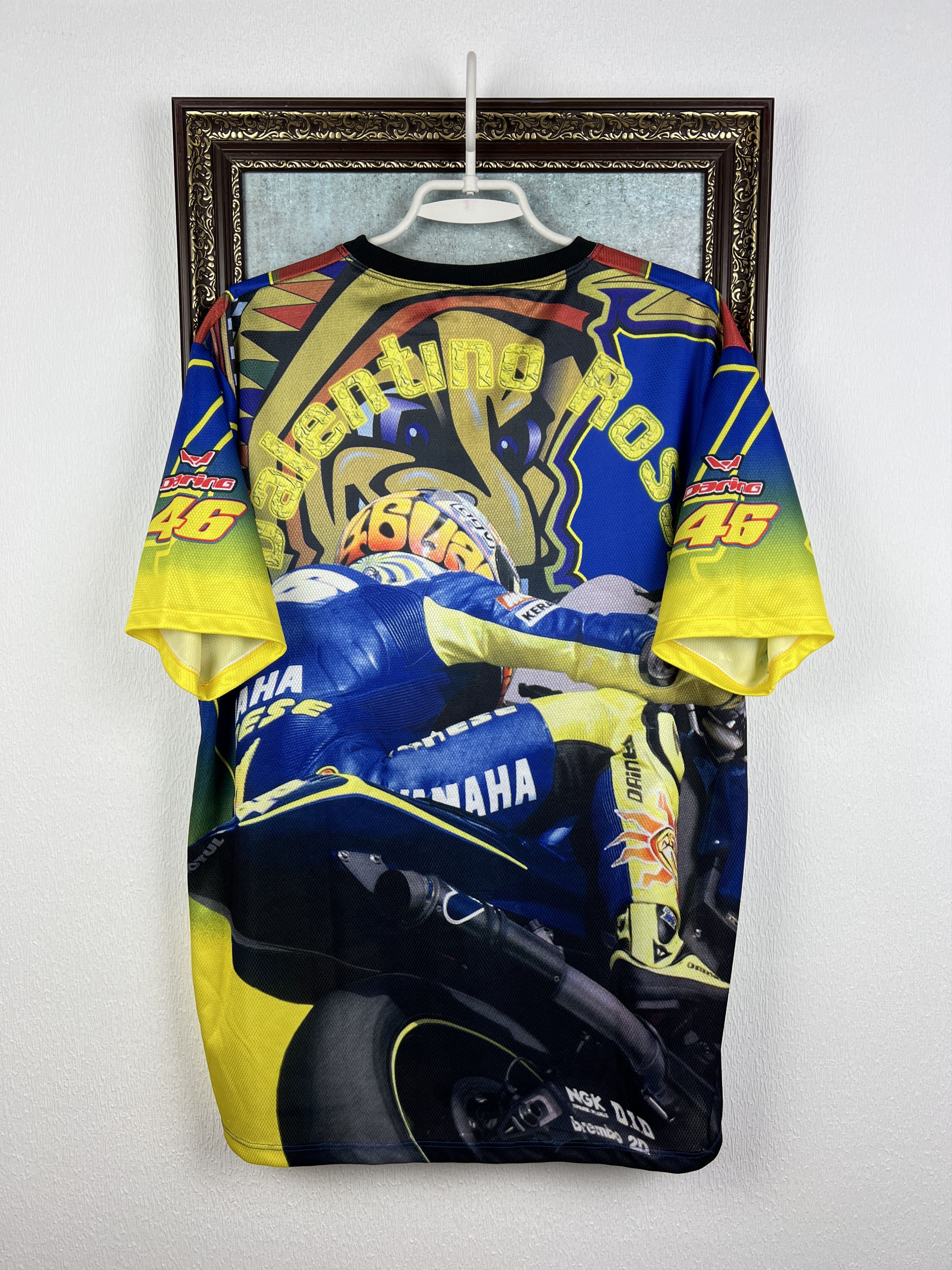 Vintage Yamaha Valentino Rossi VR46 The Doctor Graphic AllOver Print Size US XXL / EU 58 / 5 - 8 Thumbnail